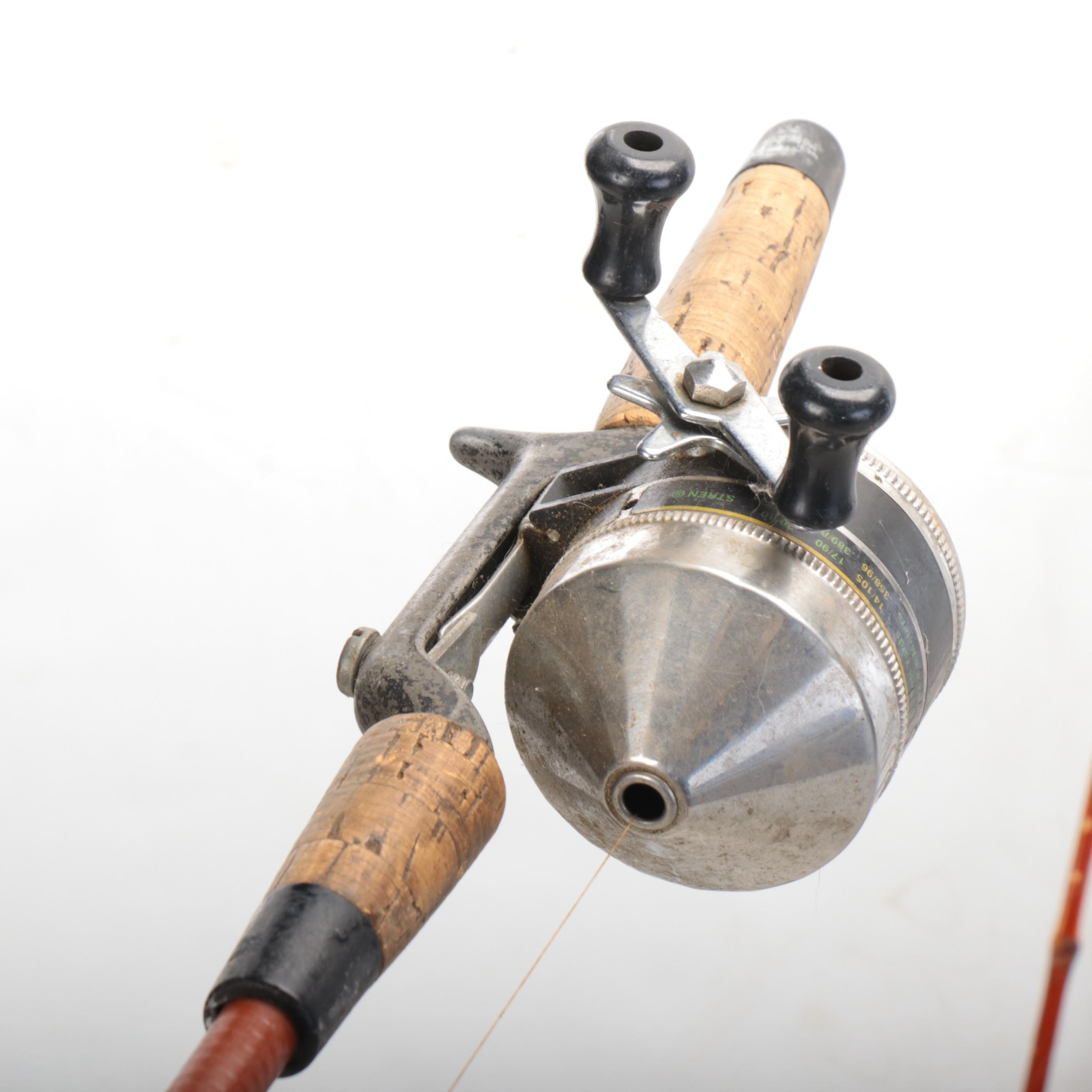Shakespeare "Synergy" Catfishing Rod with Other Fishing Rods and Gear
