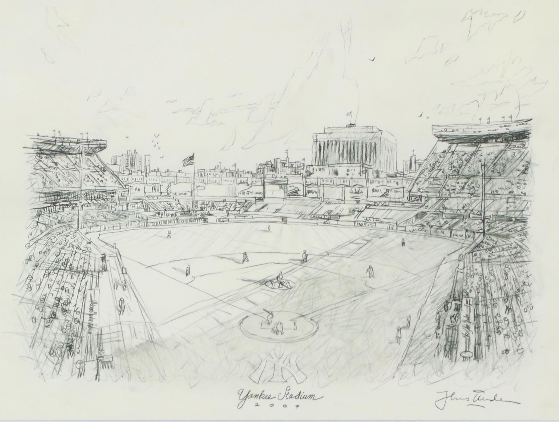 Giclée After Thomas Kinkade "Yankee Stadium"