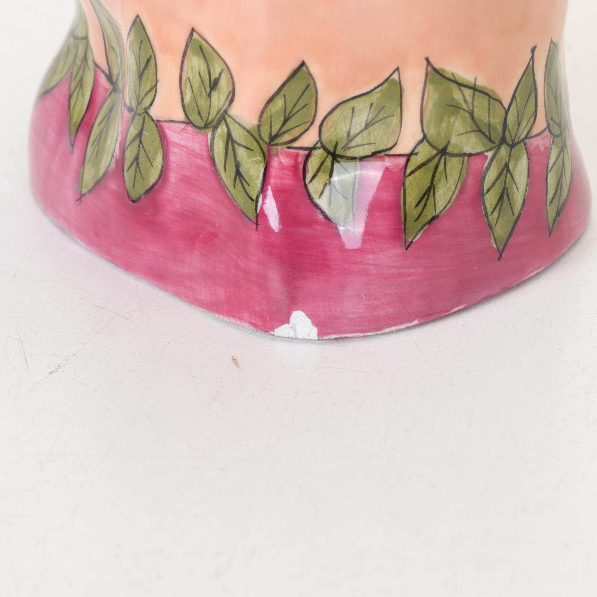 Susan Paley Vibrant Ceramic Figure Vases by Ganz