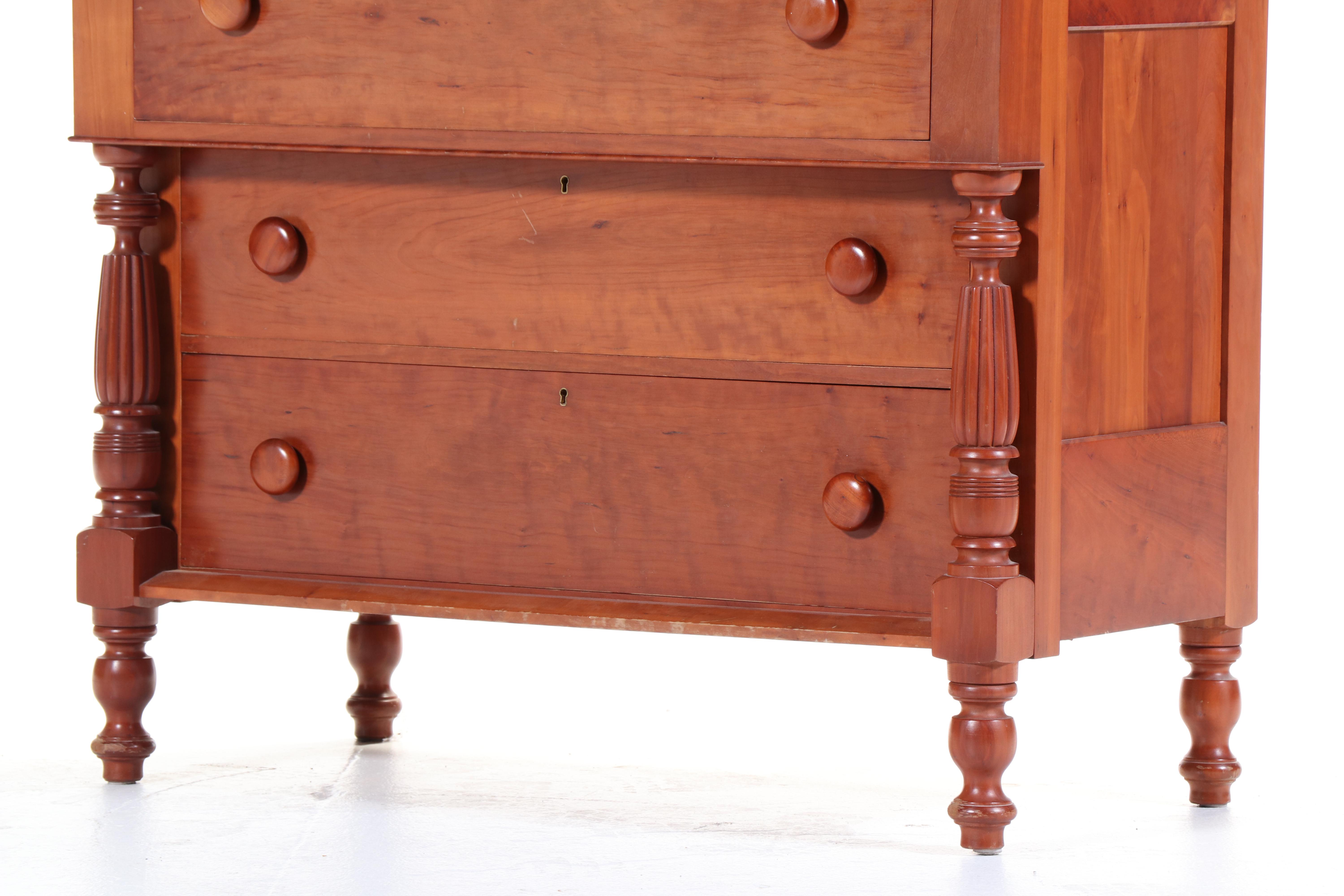 McMahan Furniture Co. Empire Style Cherrywood Dresser, Late 20th