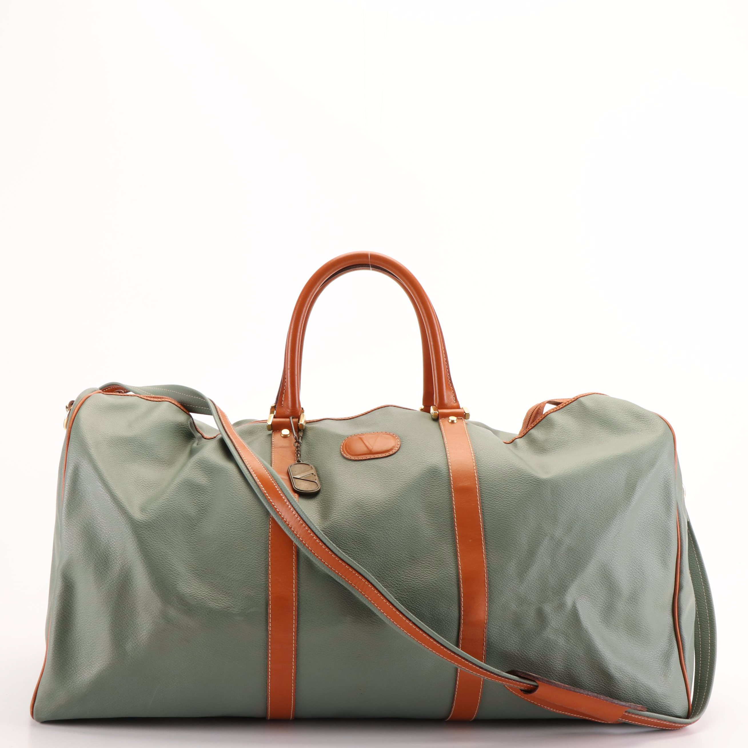Valentino Garavani Weekender Leather Duffle Bag