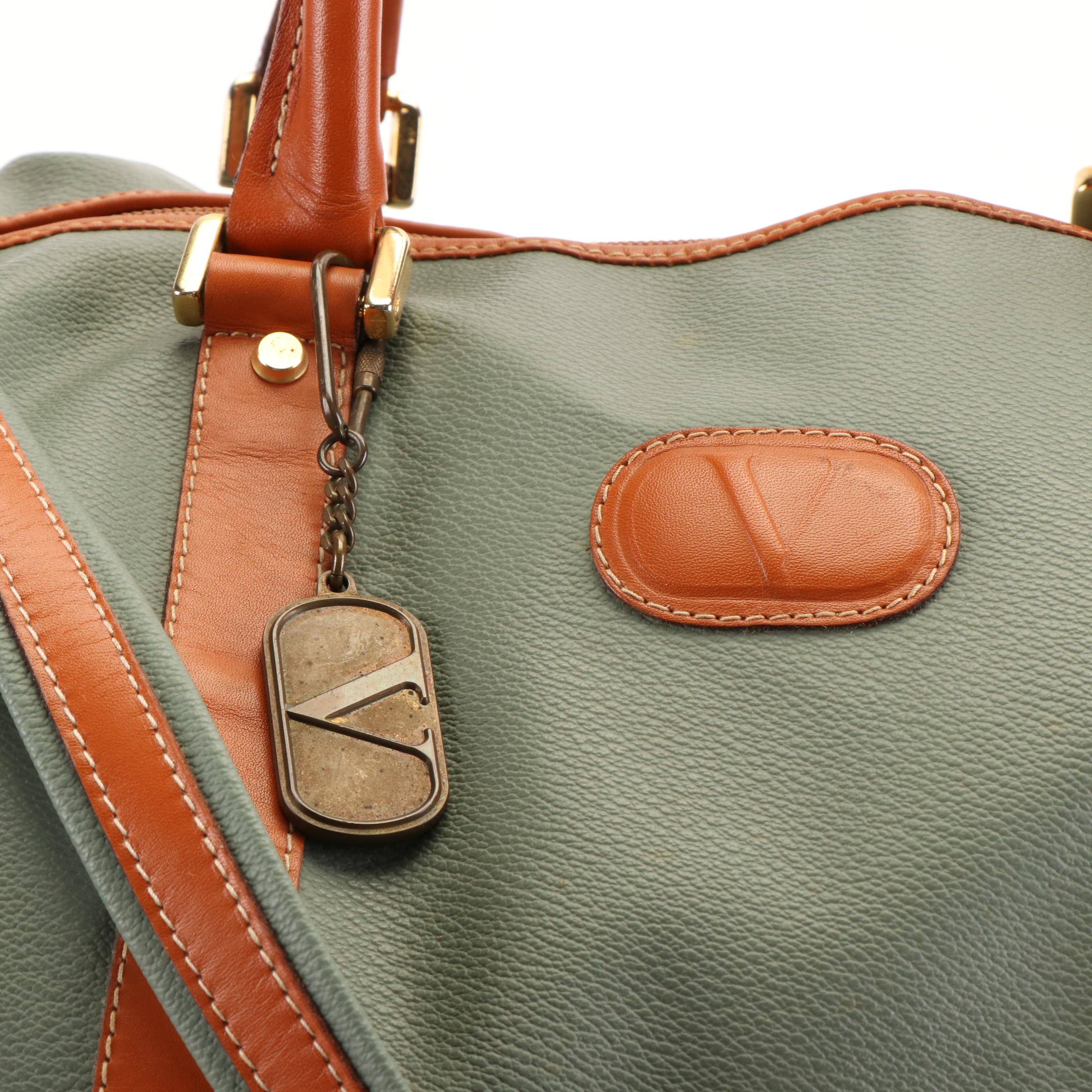 Valentino Garavani Weekender Leather Duffle Bag