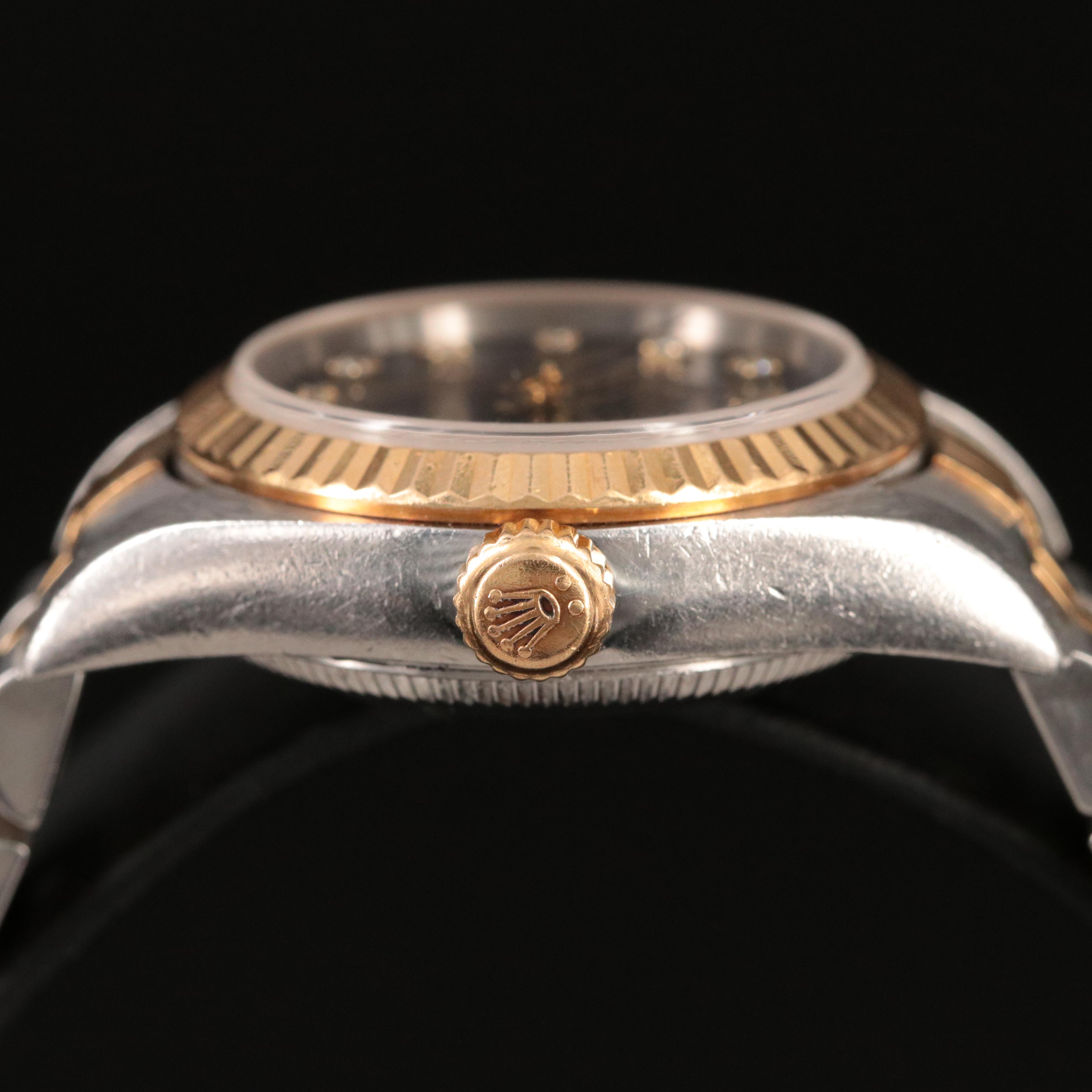 2005 Rolex Factory Diamond Dial 18K and Stainless Steel Watch