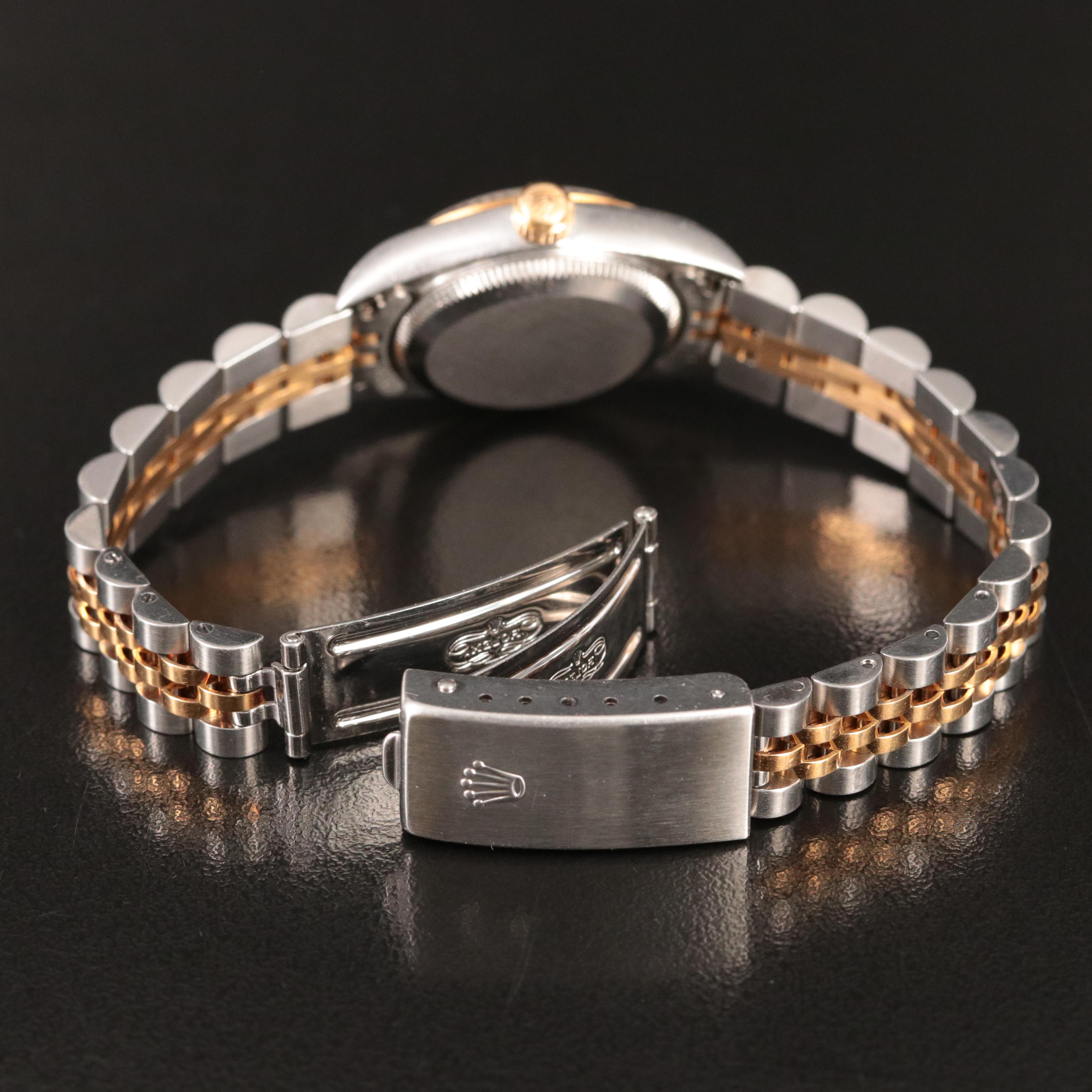 2005 Rolex Factory Diamond Dial 18K and Stainless Steel Watch