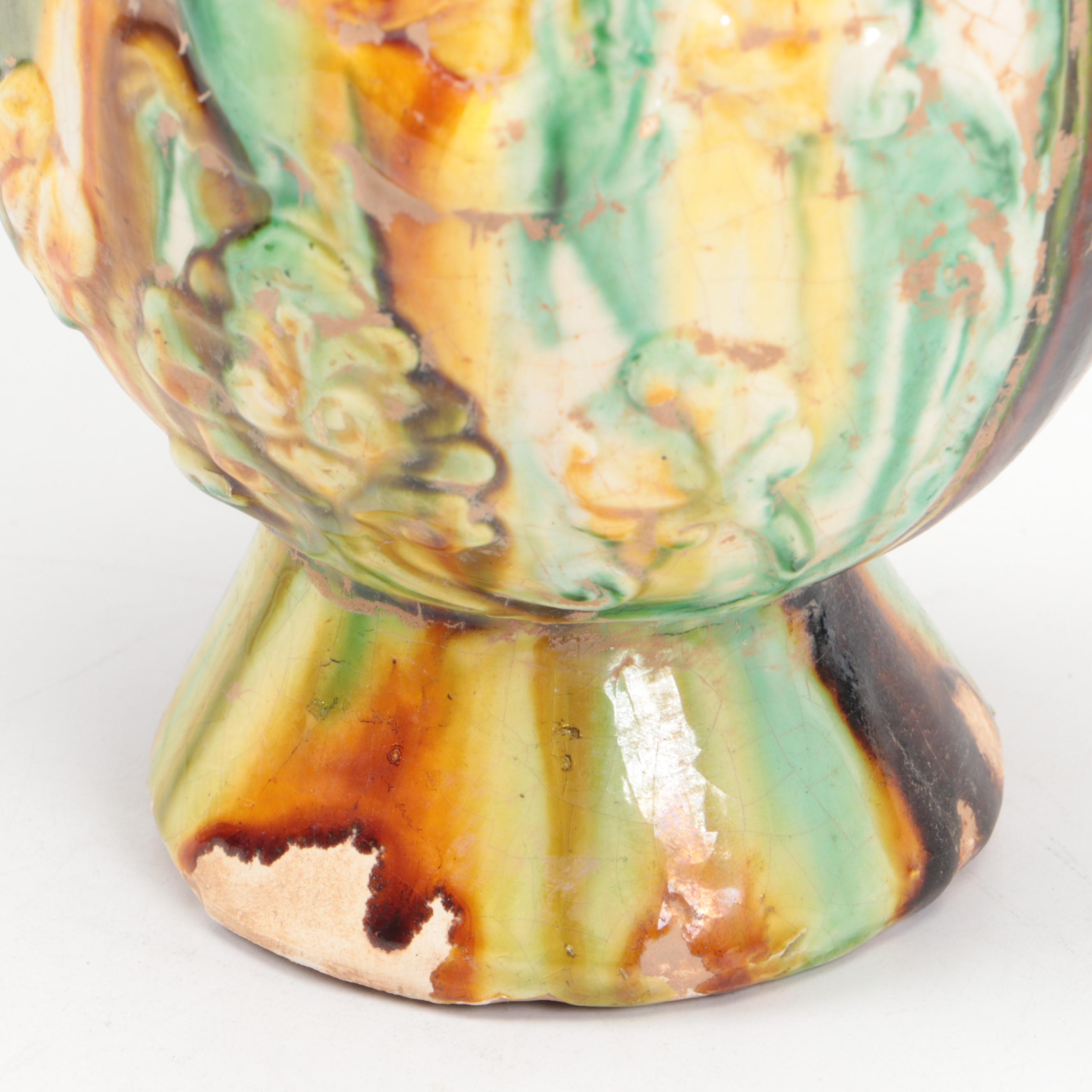 Chinese Sancai Glazed Phoenix Shaped Ewer