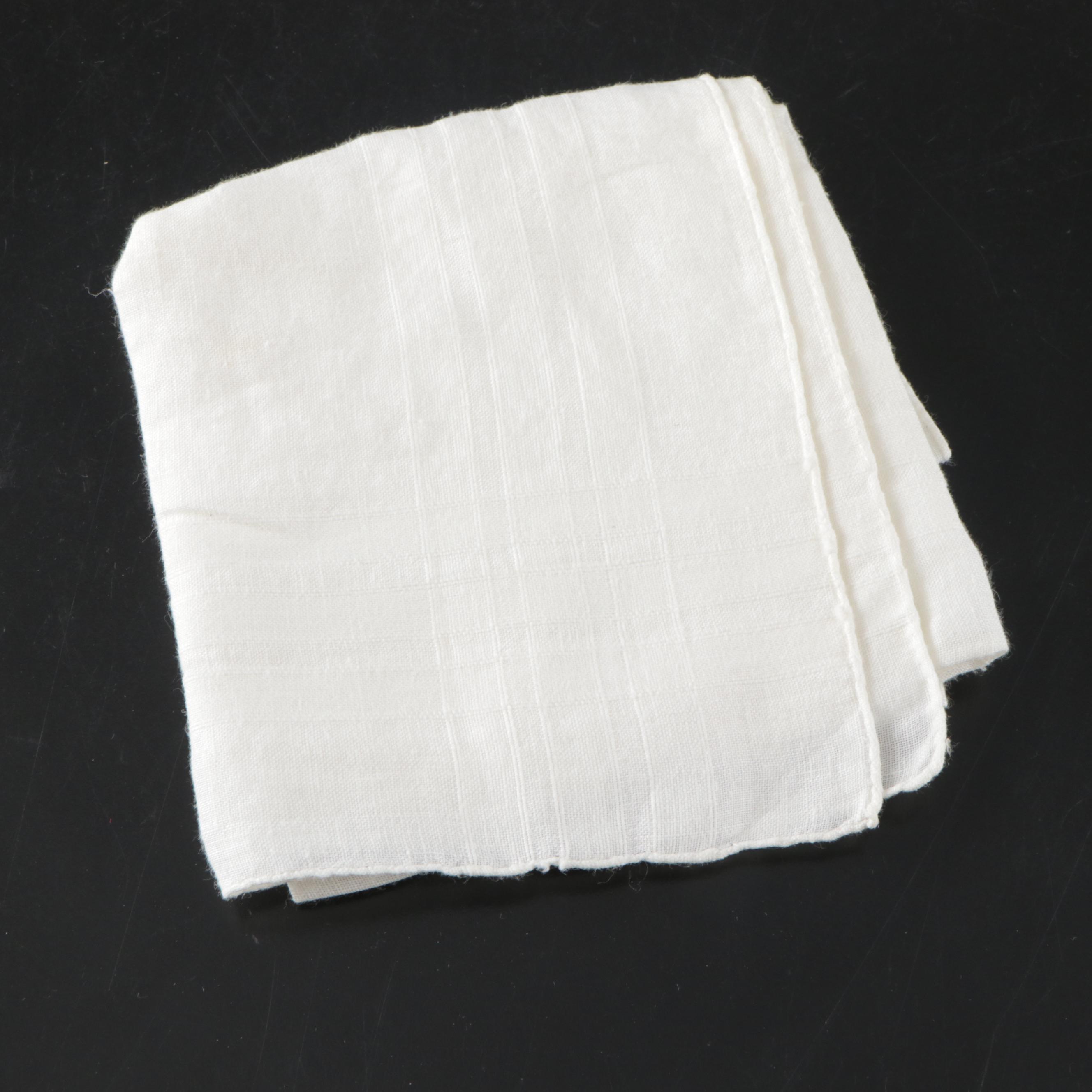 Card Table Cover with Embroidered and Other Table Linens