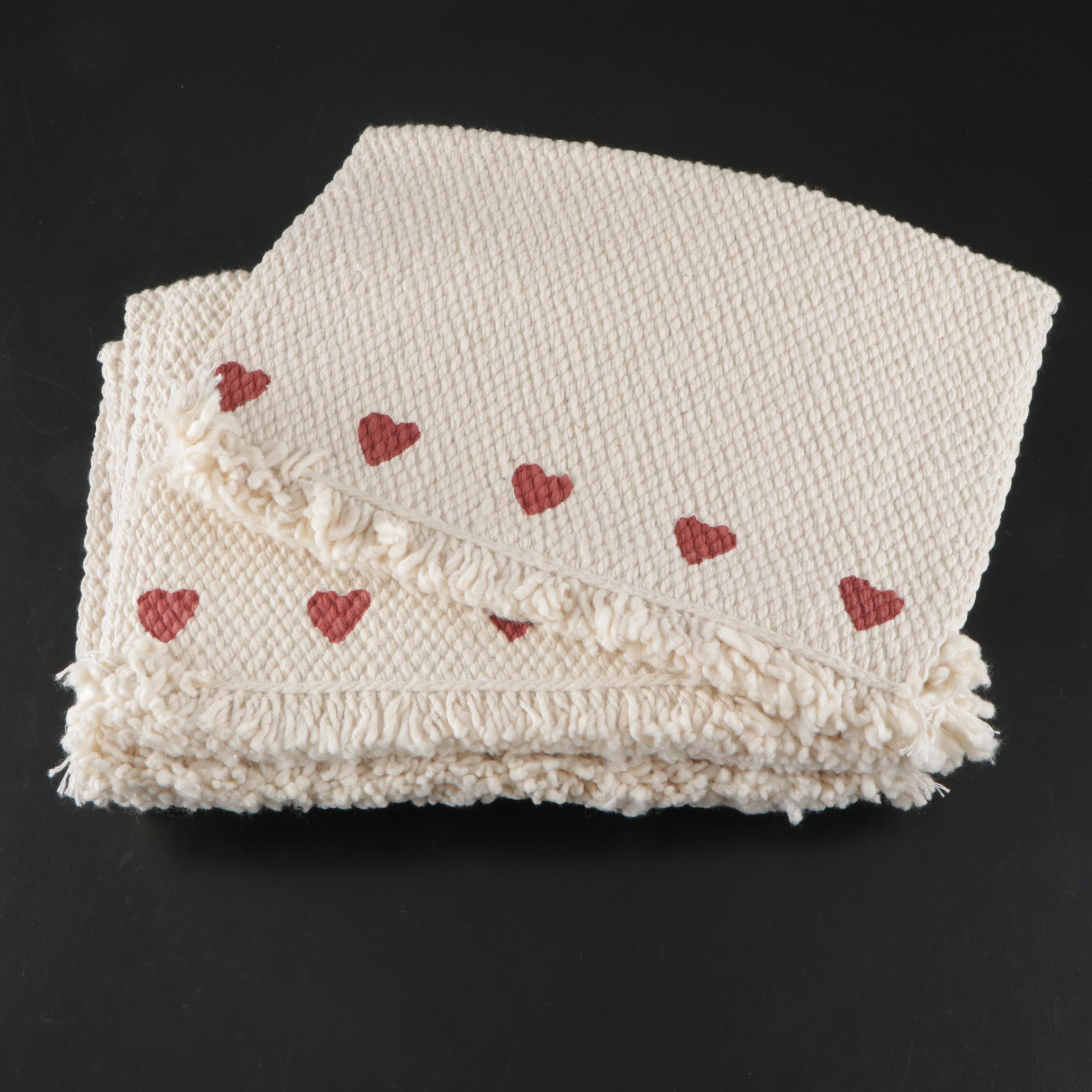 Card Table Cover with Embroidered and Other Table Linens