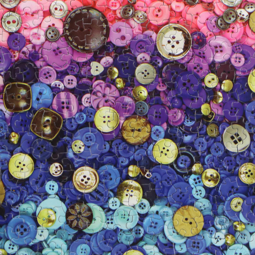 Framed Jigsaw Puzzle "Bunches of Buttons" | Everything But The House