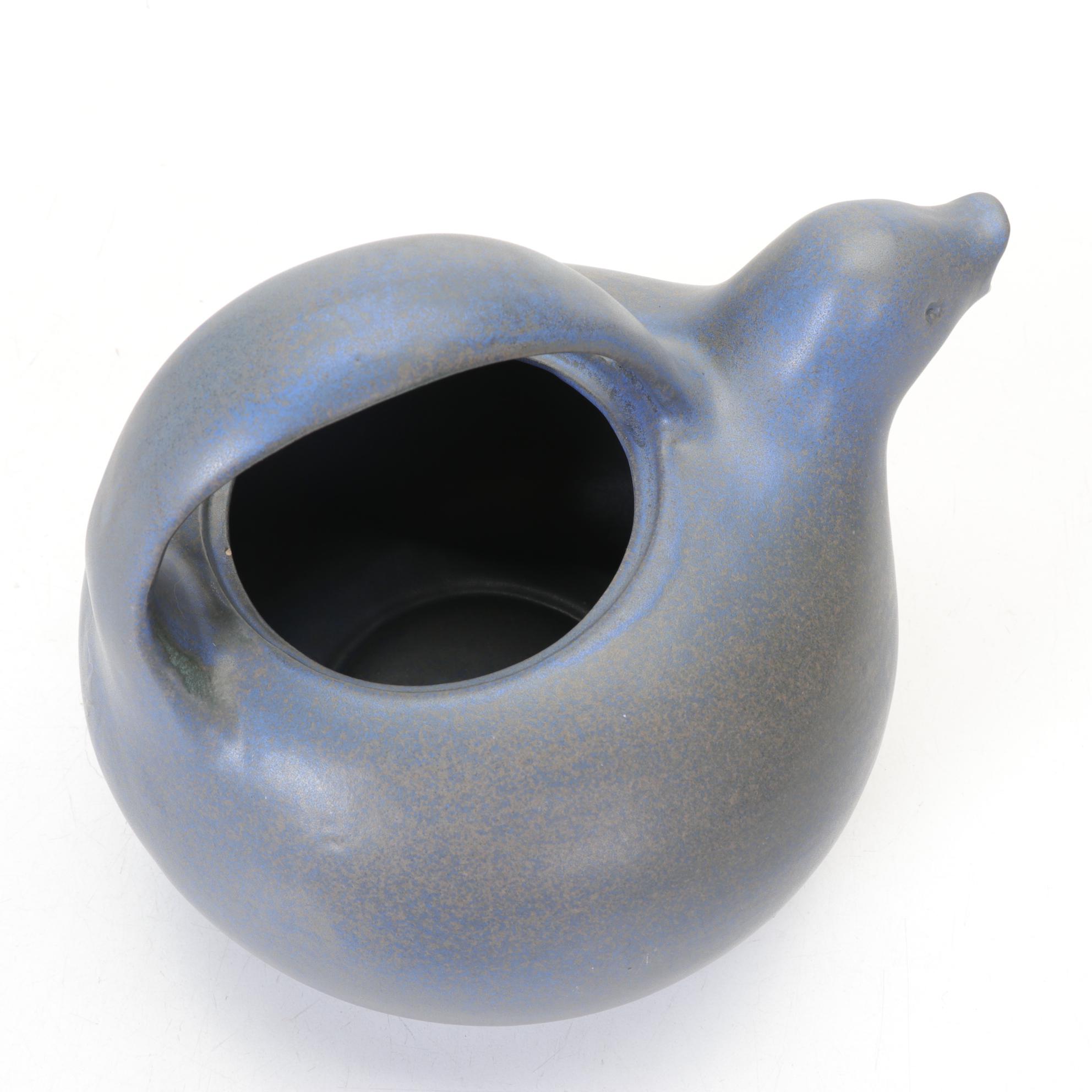 Eva Zeisel for Monmouth Pottery Bird-Form Stoneware Teapot, 1950s
