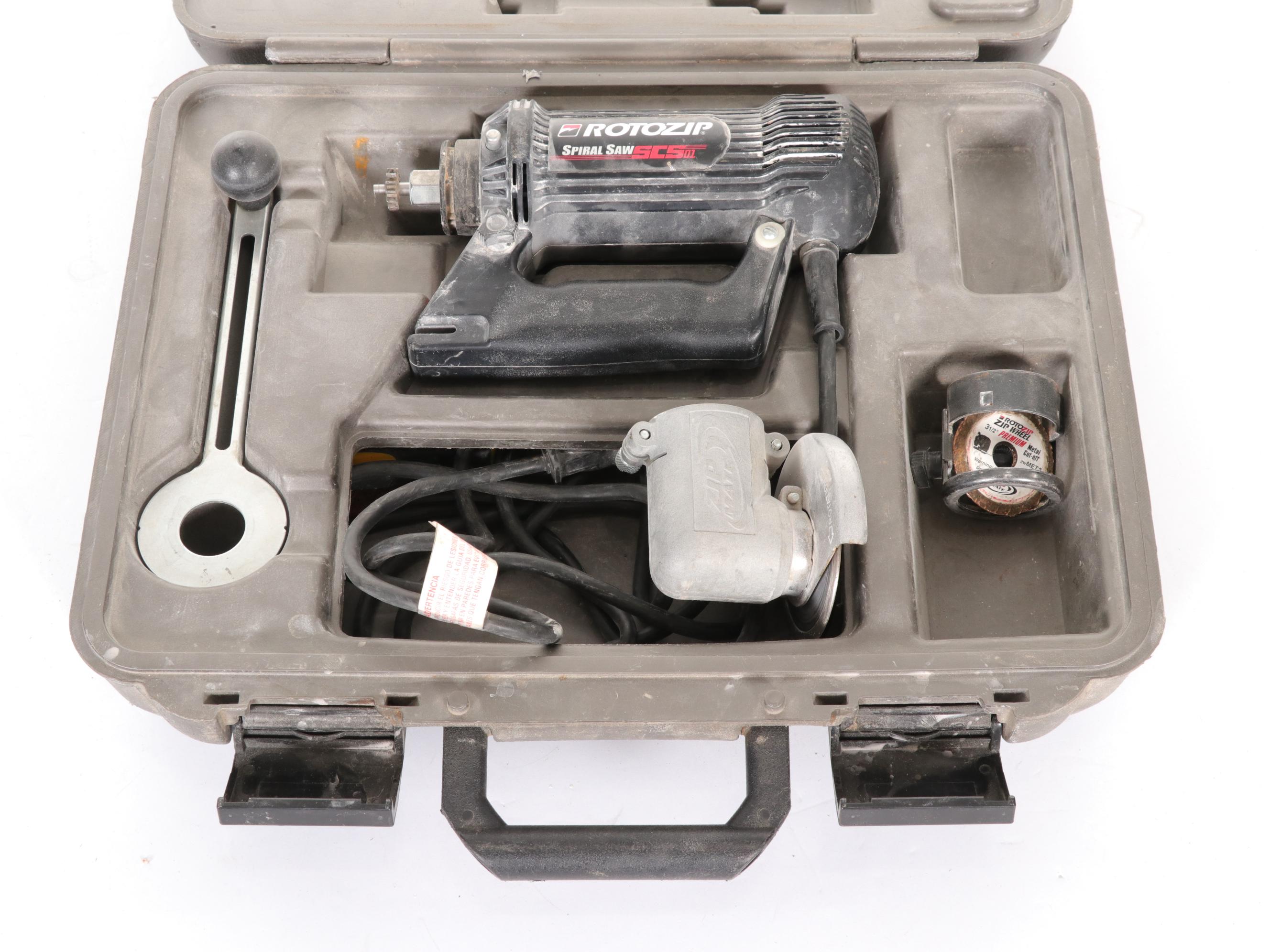 Rotozip Spiral Saw and Chicago Electric Oscillating Multi Function Tool