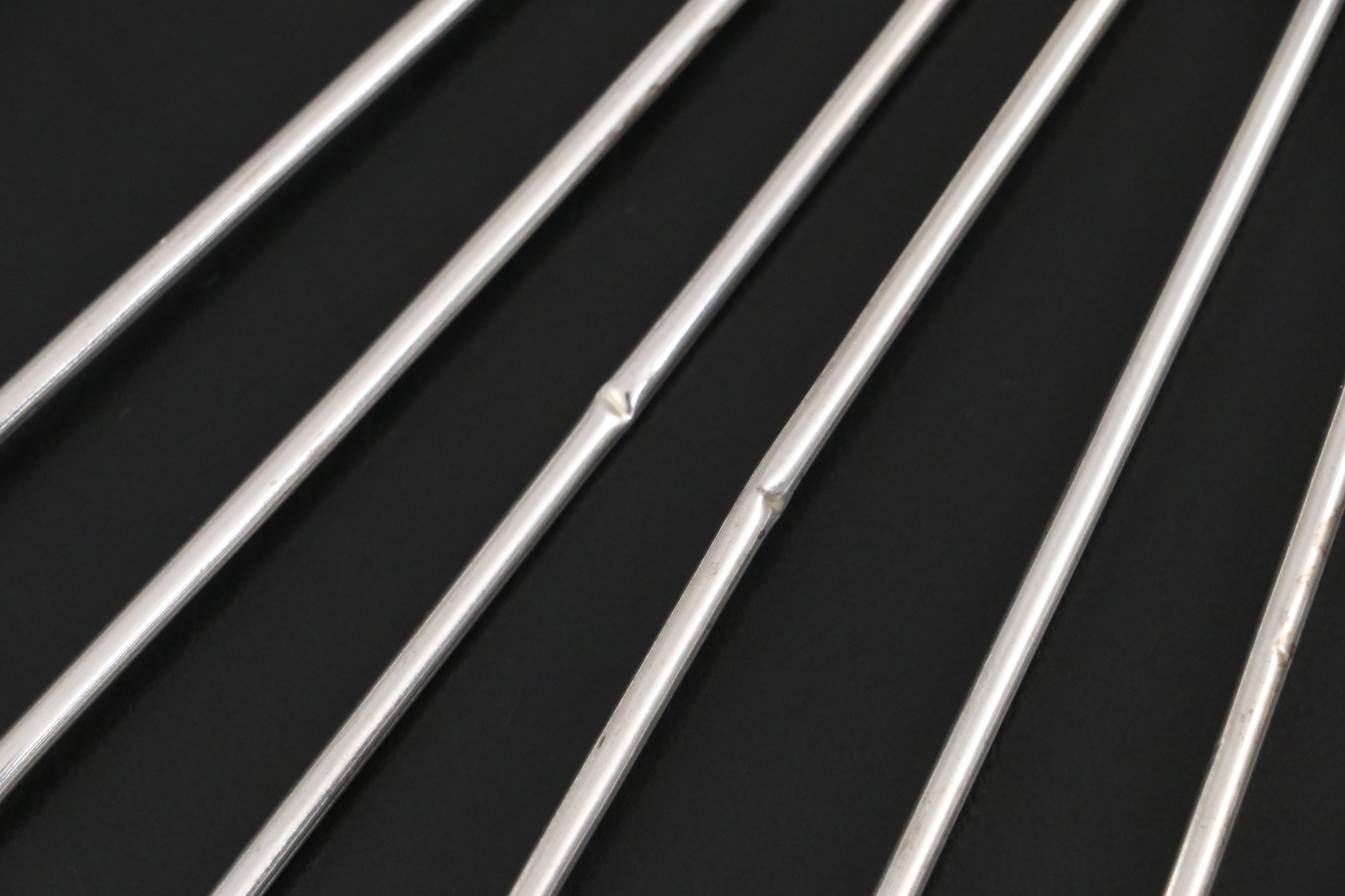 Sterling Silver Cocktail Spoon Straws with Sterling and Other Cocktail Picks