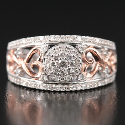 Sterling Diamond Ring