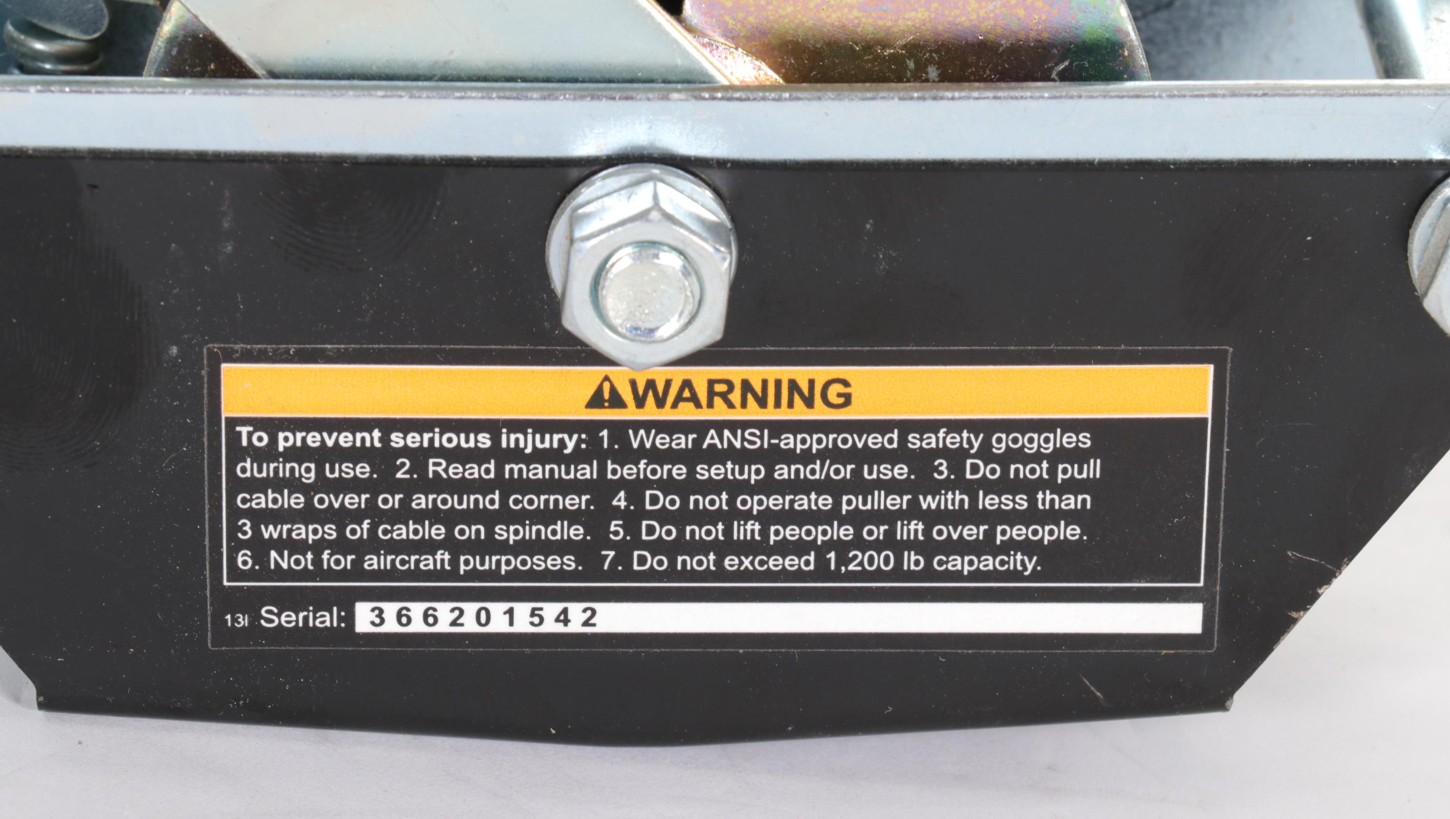 Haul Master Winch Puller, Goldblatt Work Light, Ryobi Laser Level, & More