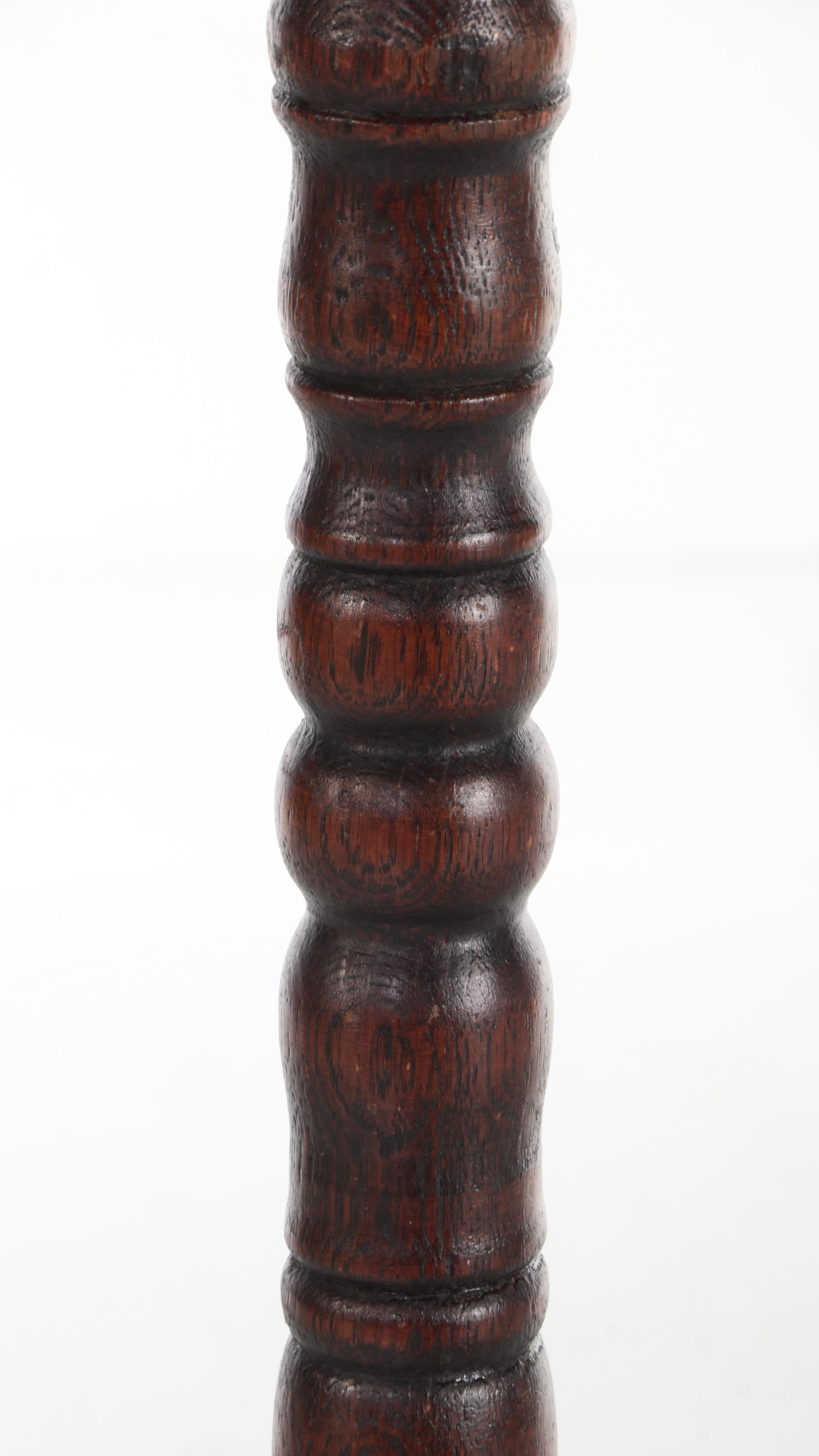 Late Victorian Oak Coat Tree, Early 20th Century