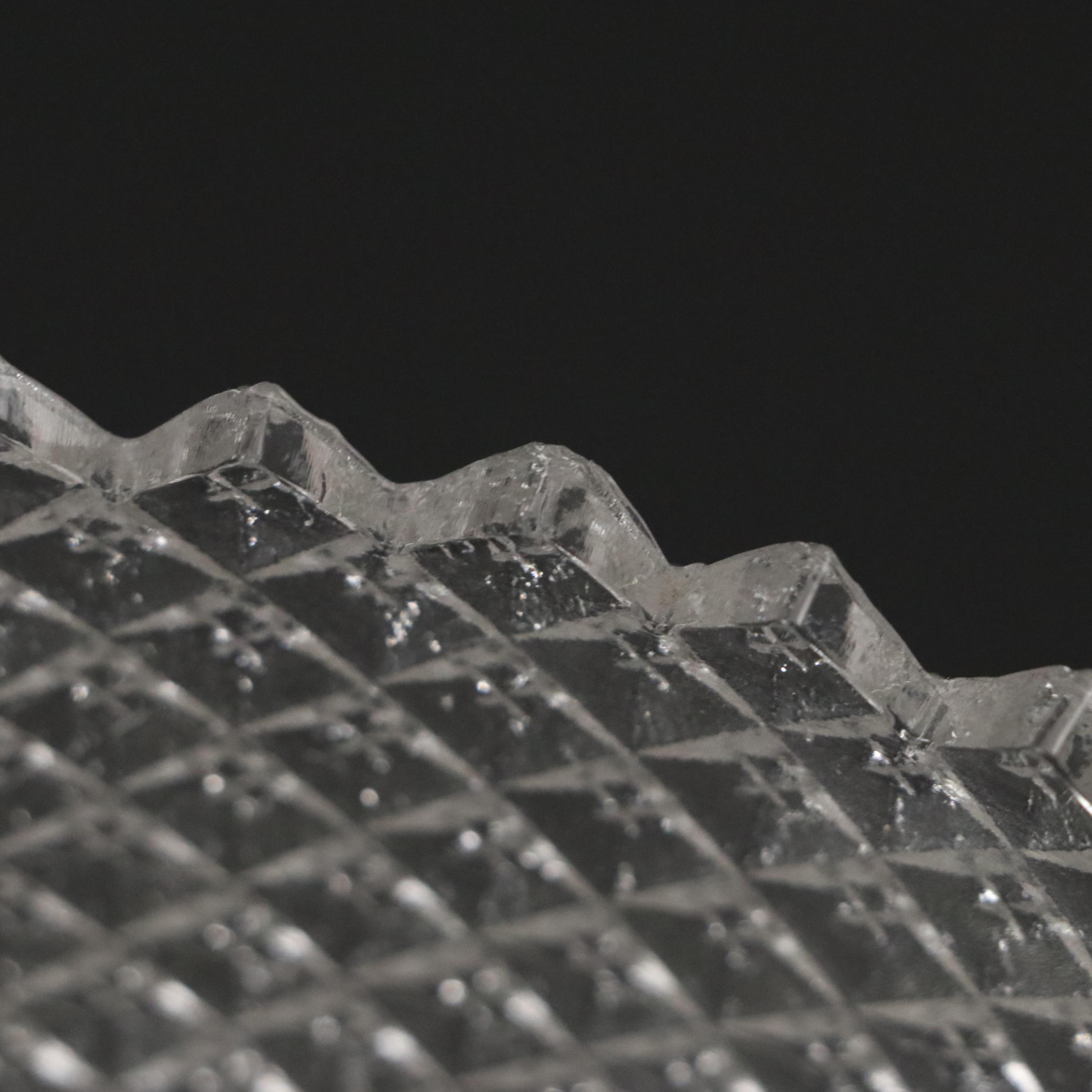 Anchor Hocking "Miss America" Clear Glass Serveware with Viking Candlestick