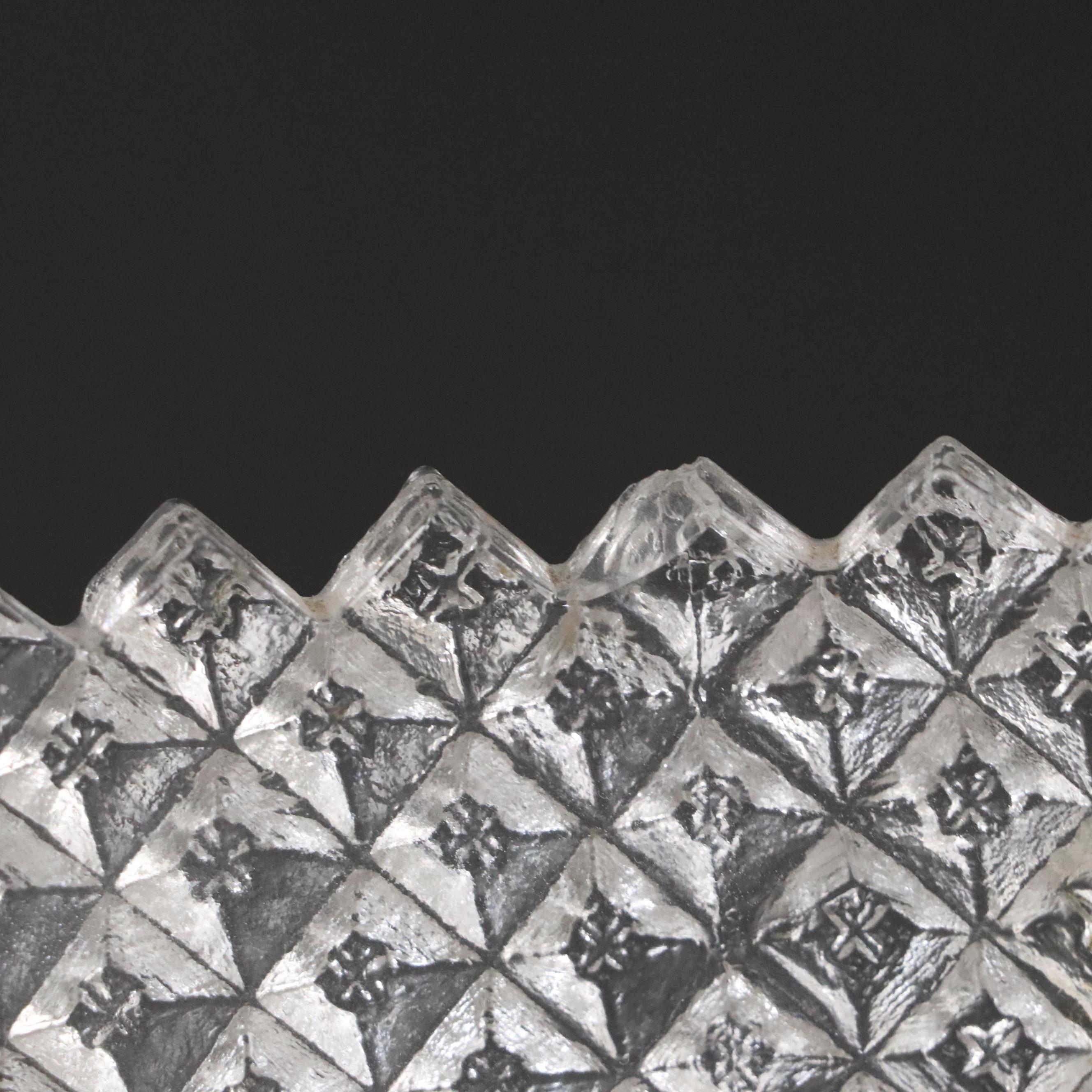 Anchor Hocking "Miss America" Clear Glass Serveware with Viking Candlestick