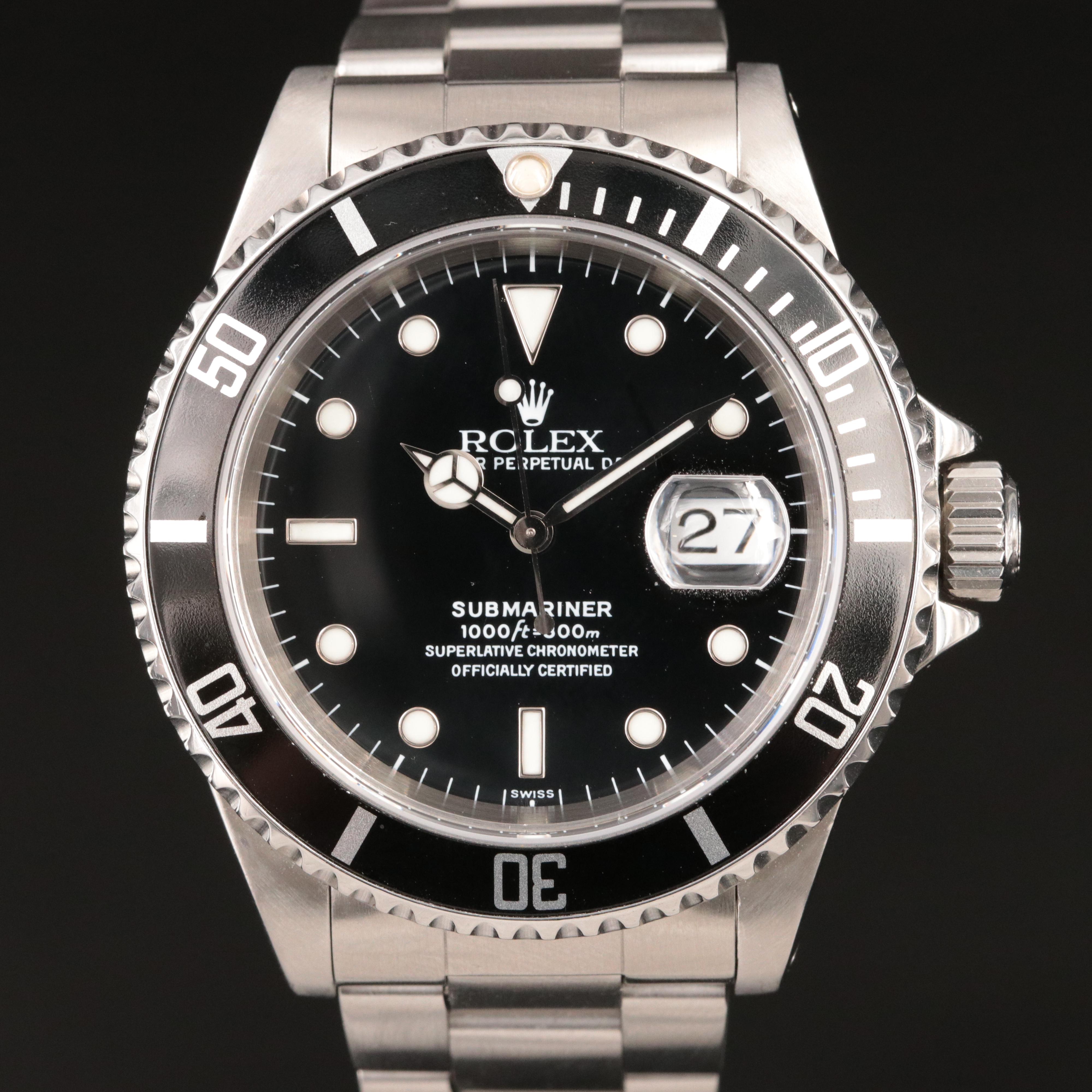 1999 Rolex Submariner Date Watch