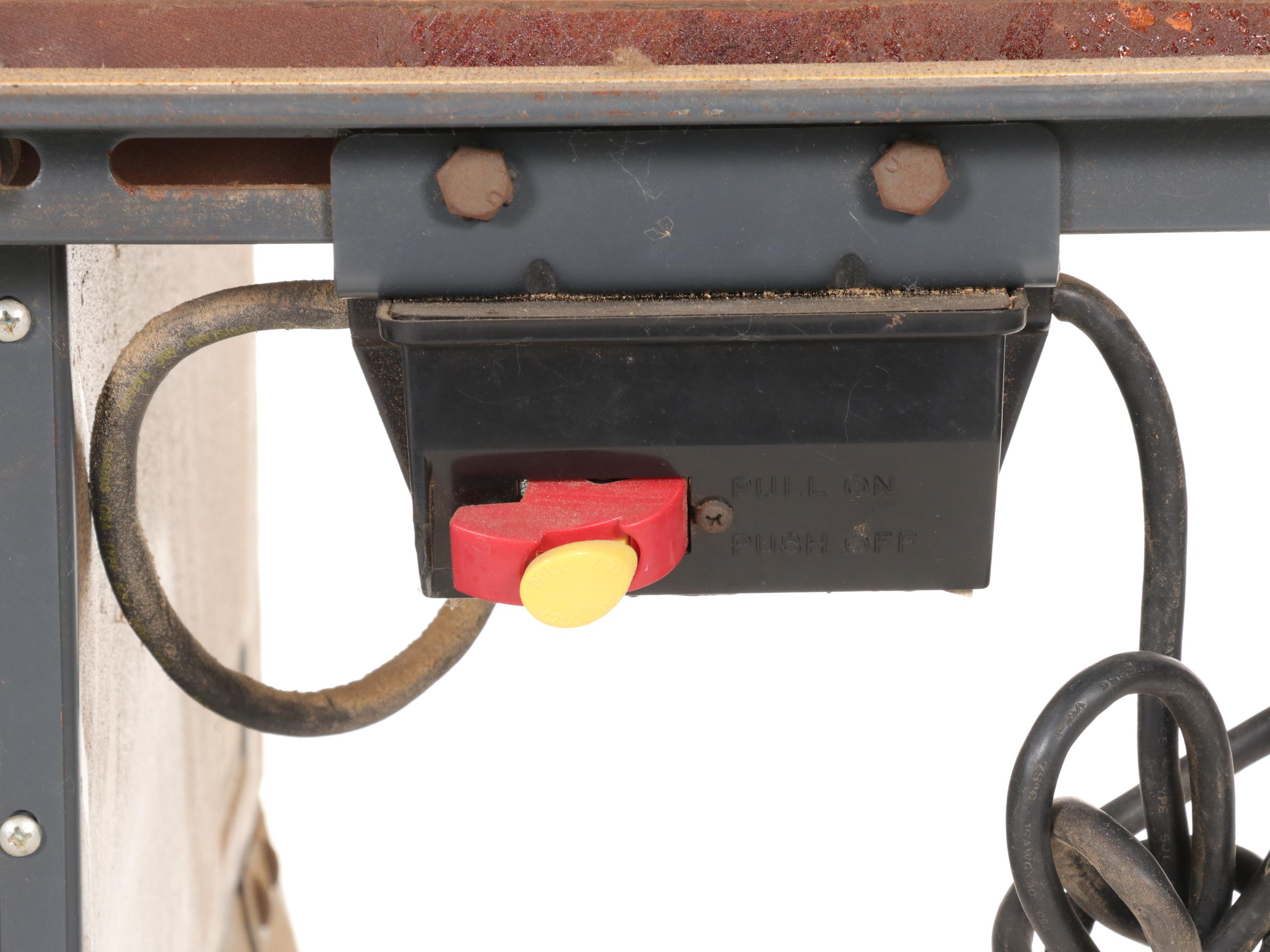 Craftsman Table Saw and Metal Stand, Late 20th Century