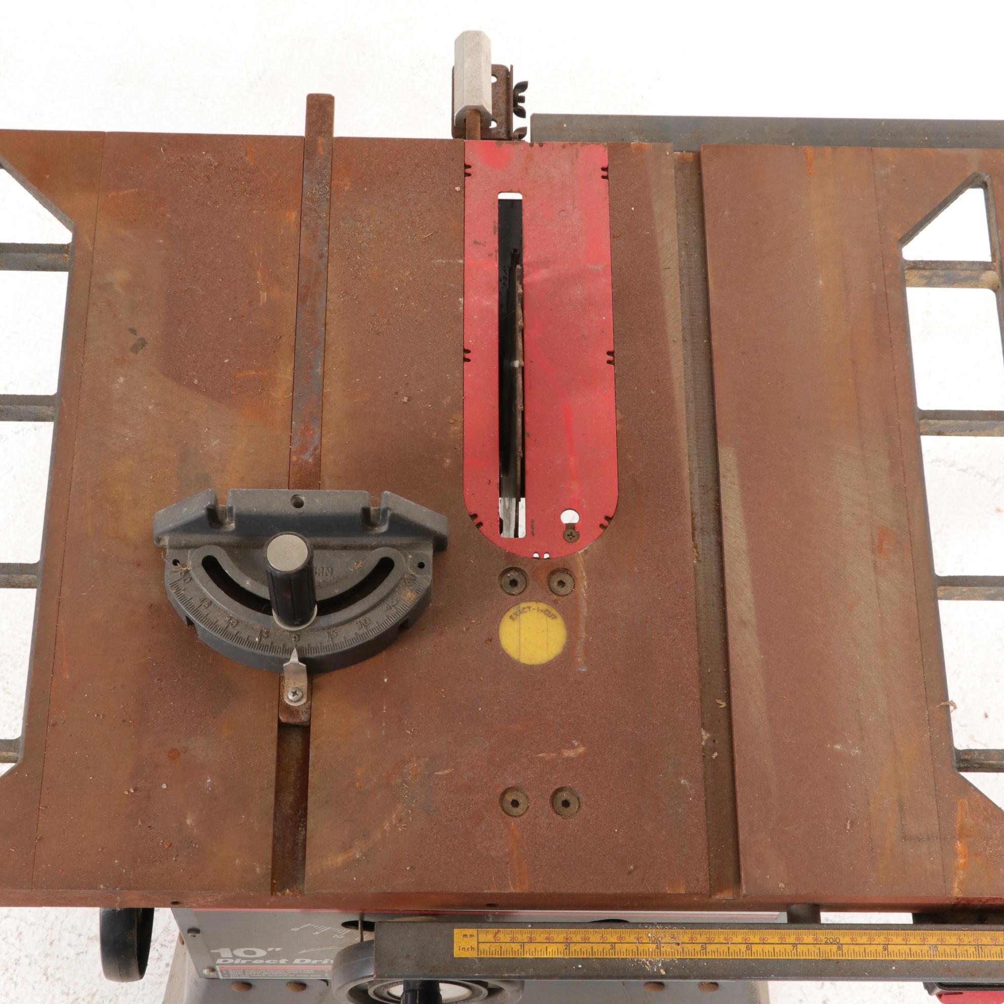 Craftsman Table Saw and Metal Stand, Late 20th Century