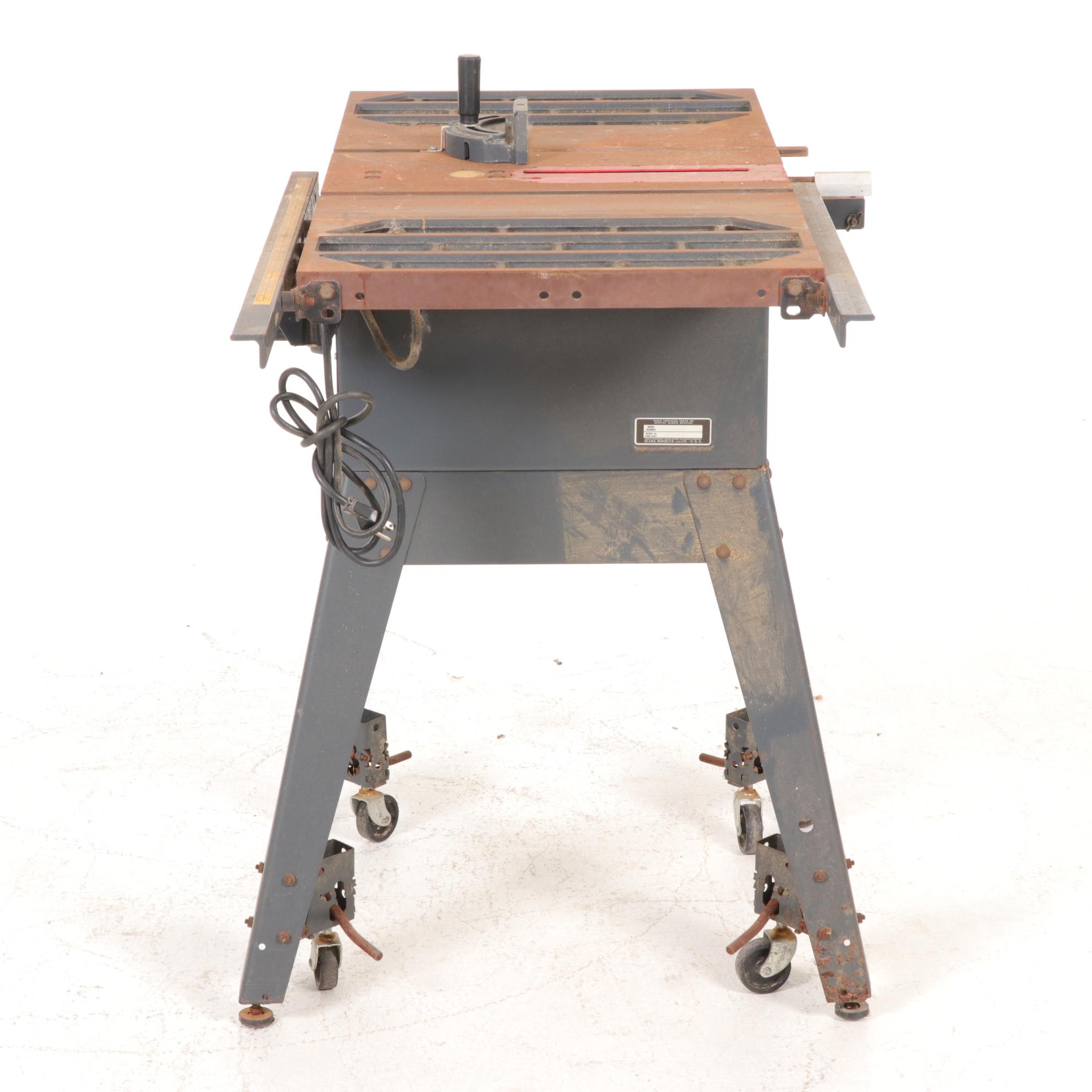Craftsman Table Saw and Metal Stand, Late 20th Century