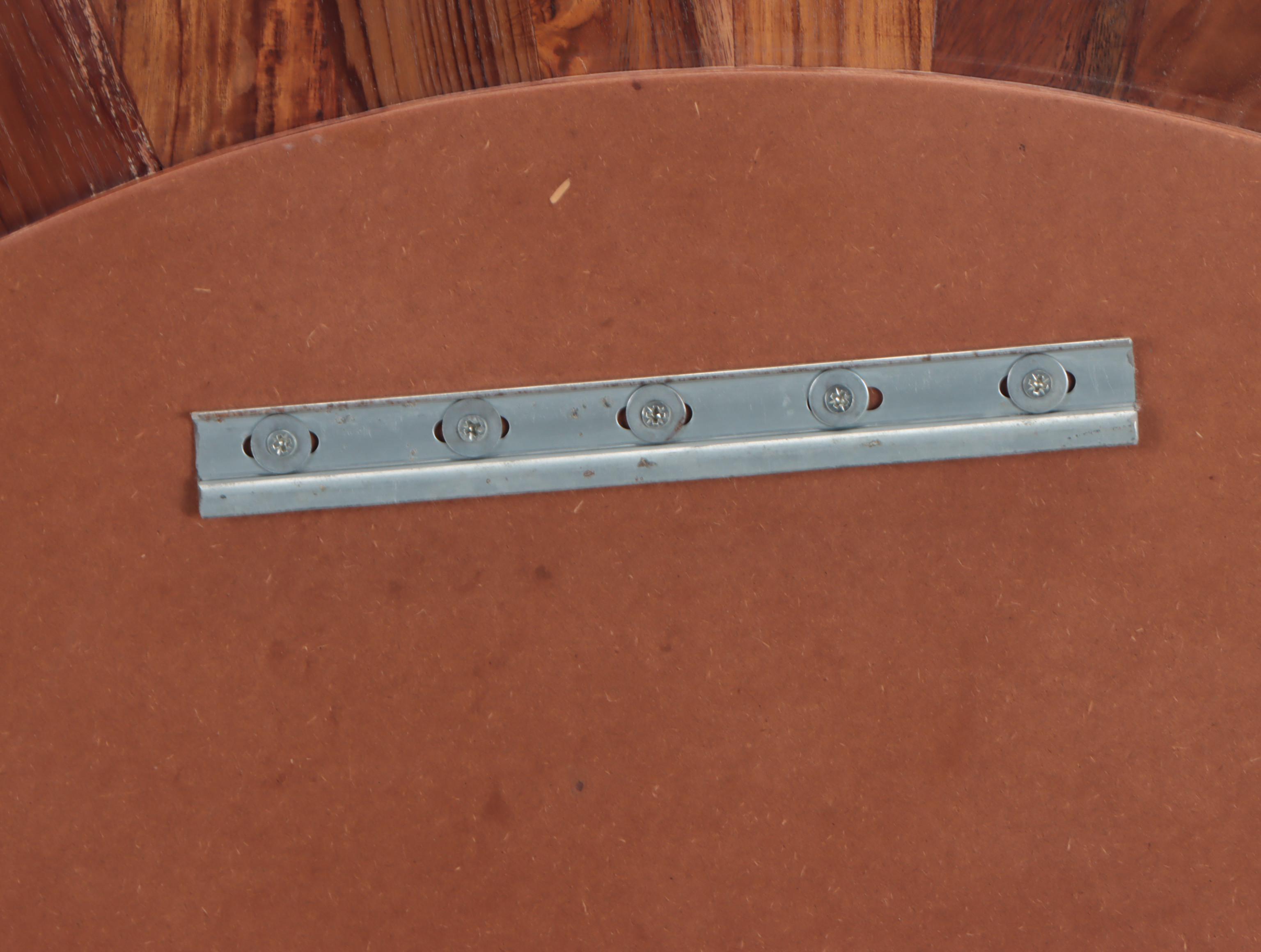 Global Views Walnut Sunburst Wall Mirror