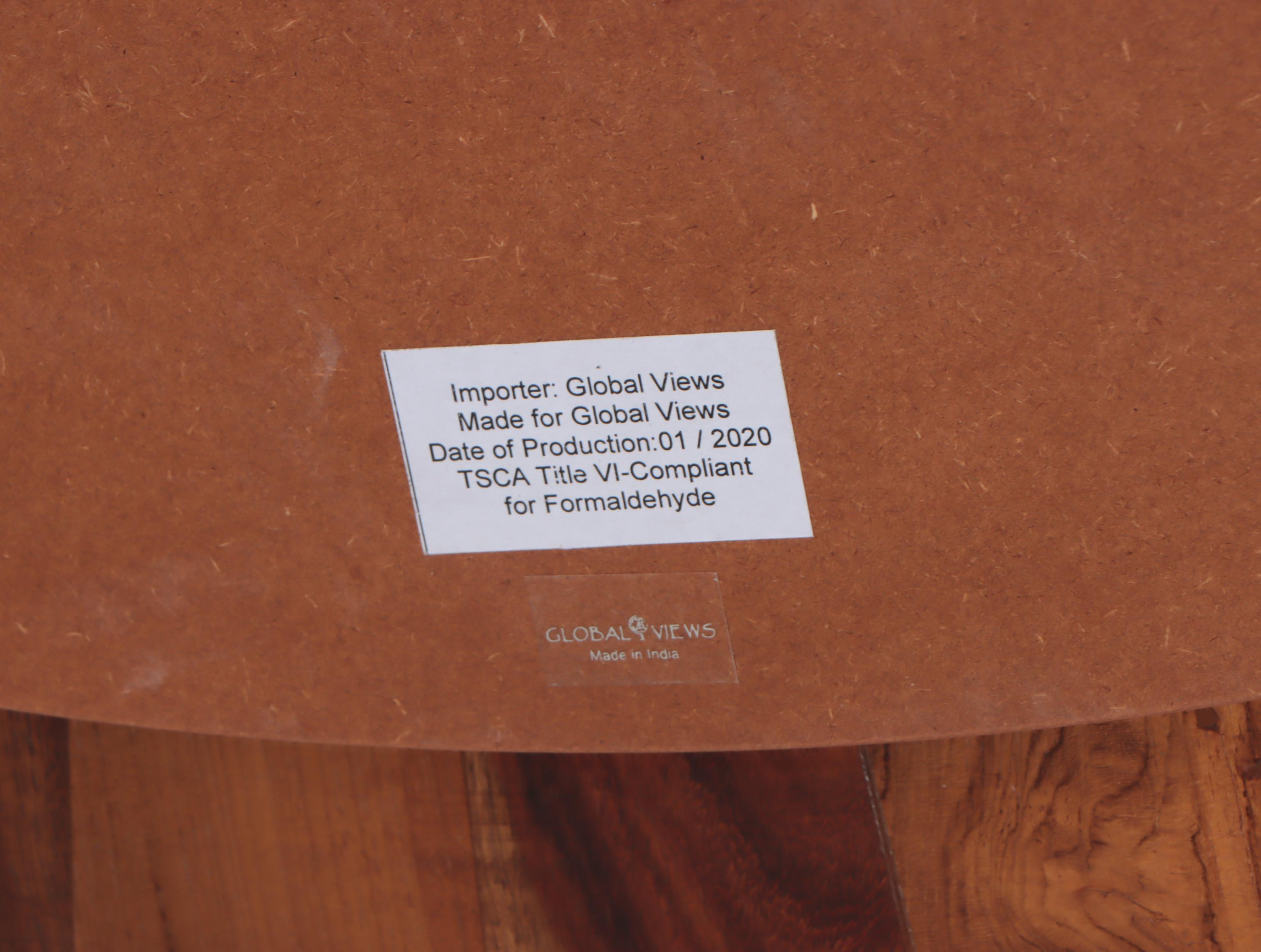 Global Views Walnut Sunburst Wall Mirror