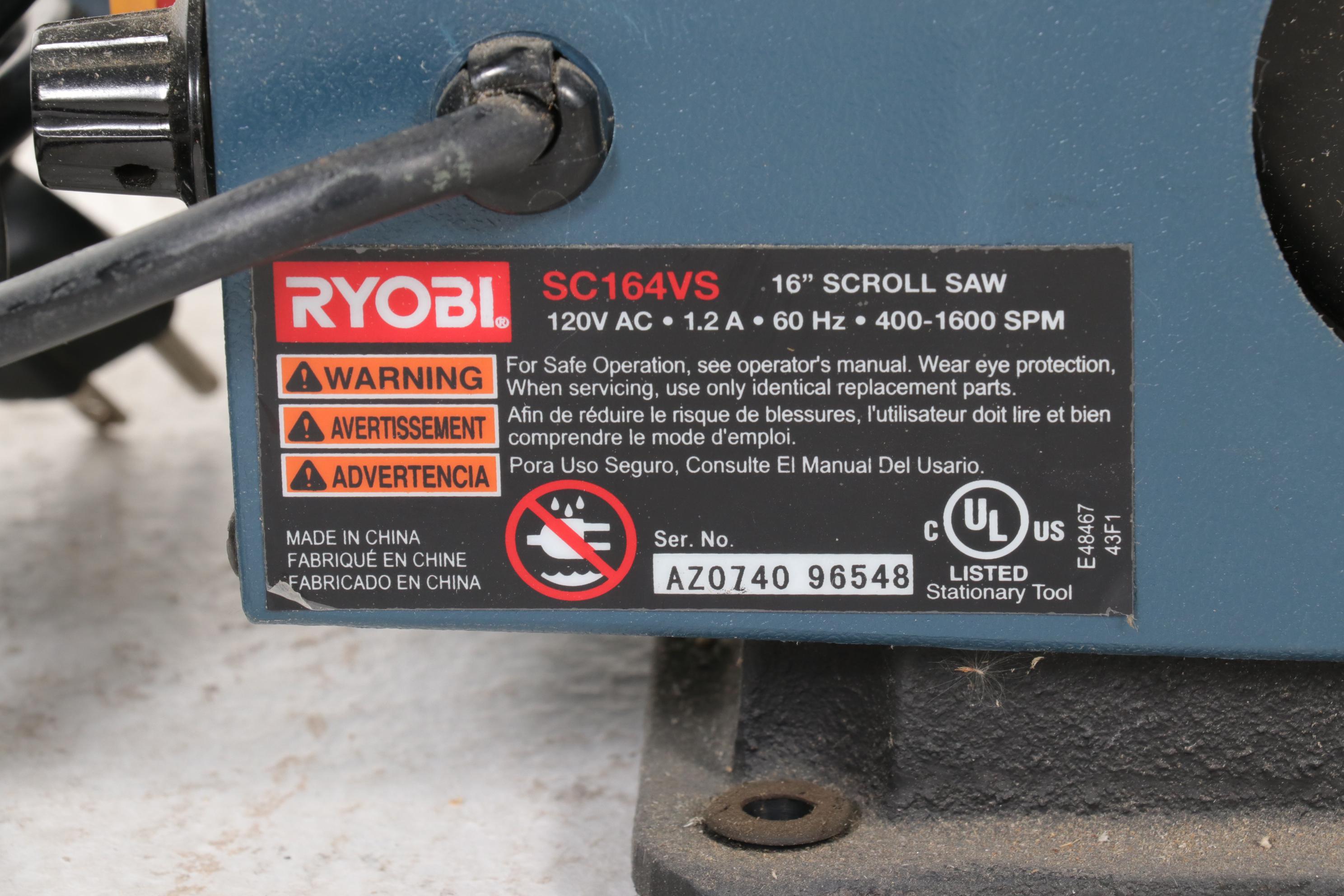 Ryobi SC164VS Scroll Saw