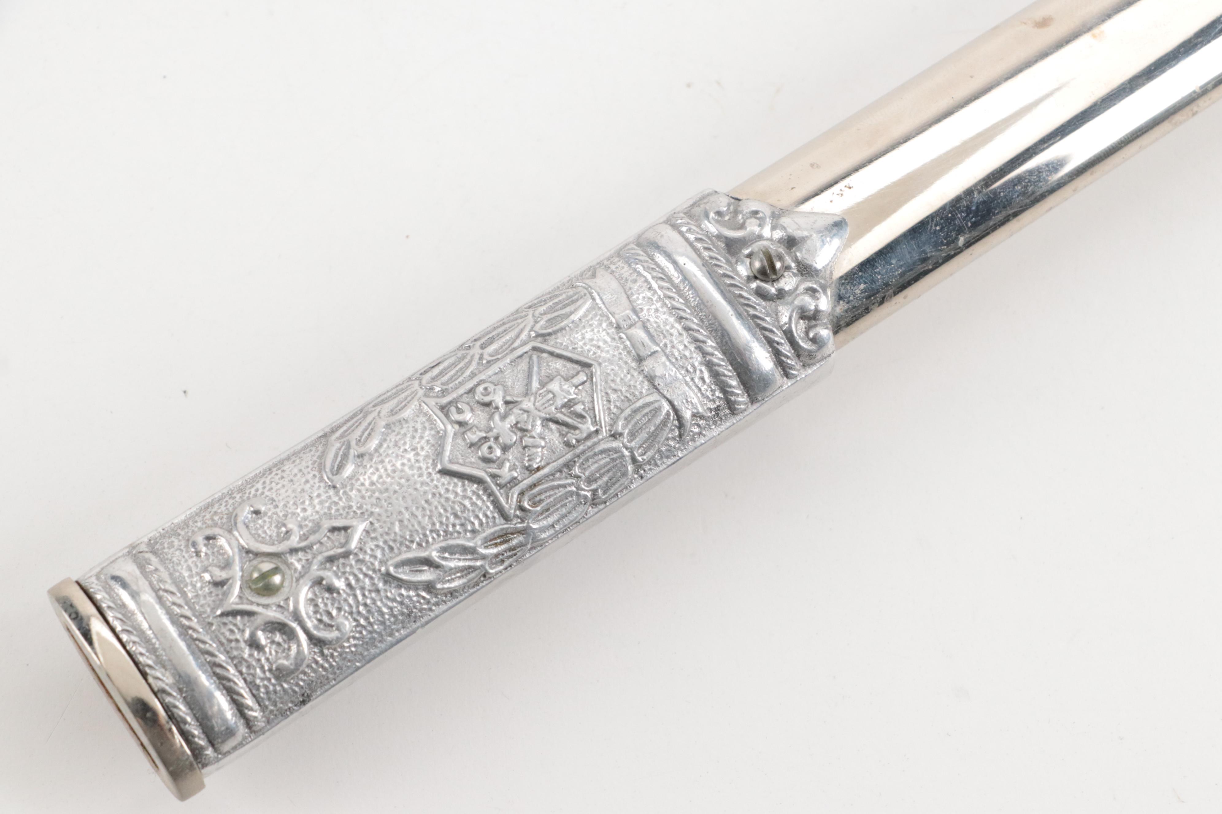 Metal Knights of Columbus Fraternal Ceremonial Sword