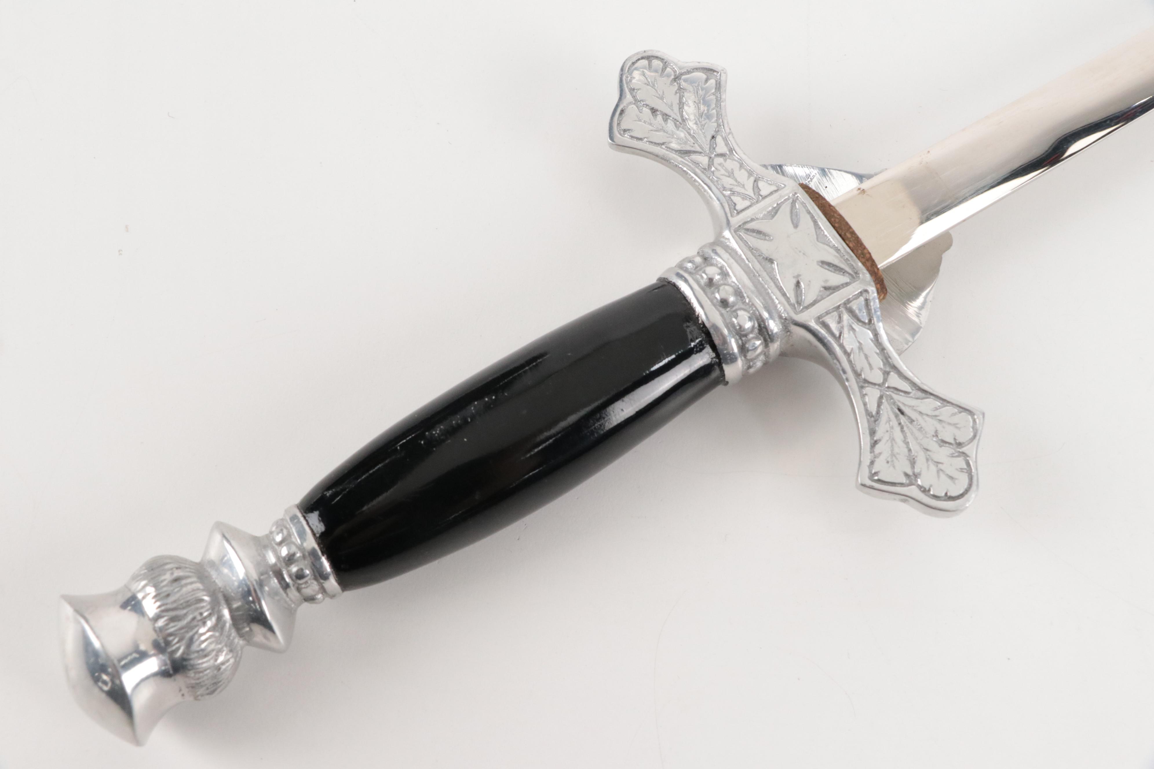 Metal Knights of Columbus Fraternal Ceremonial Sword