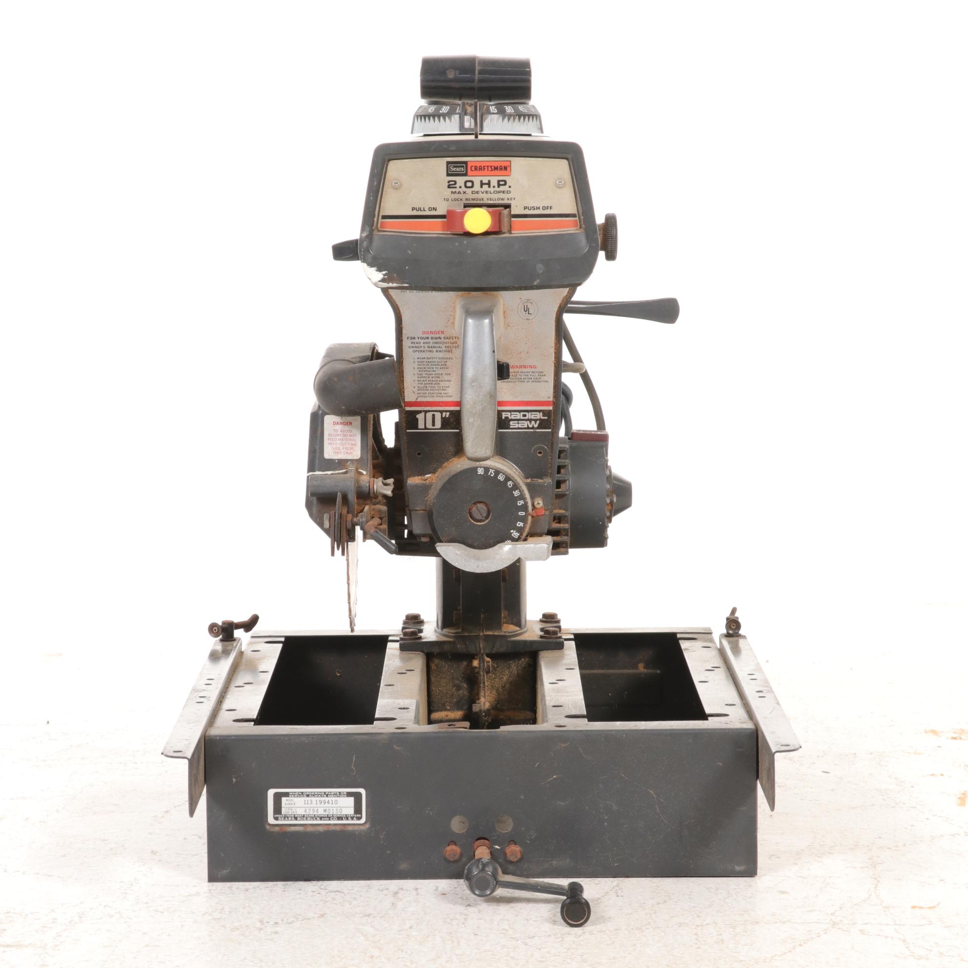 Craftsman Radial Arm Saw,
