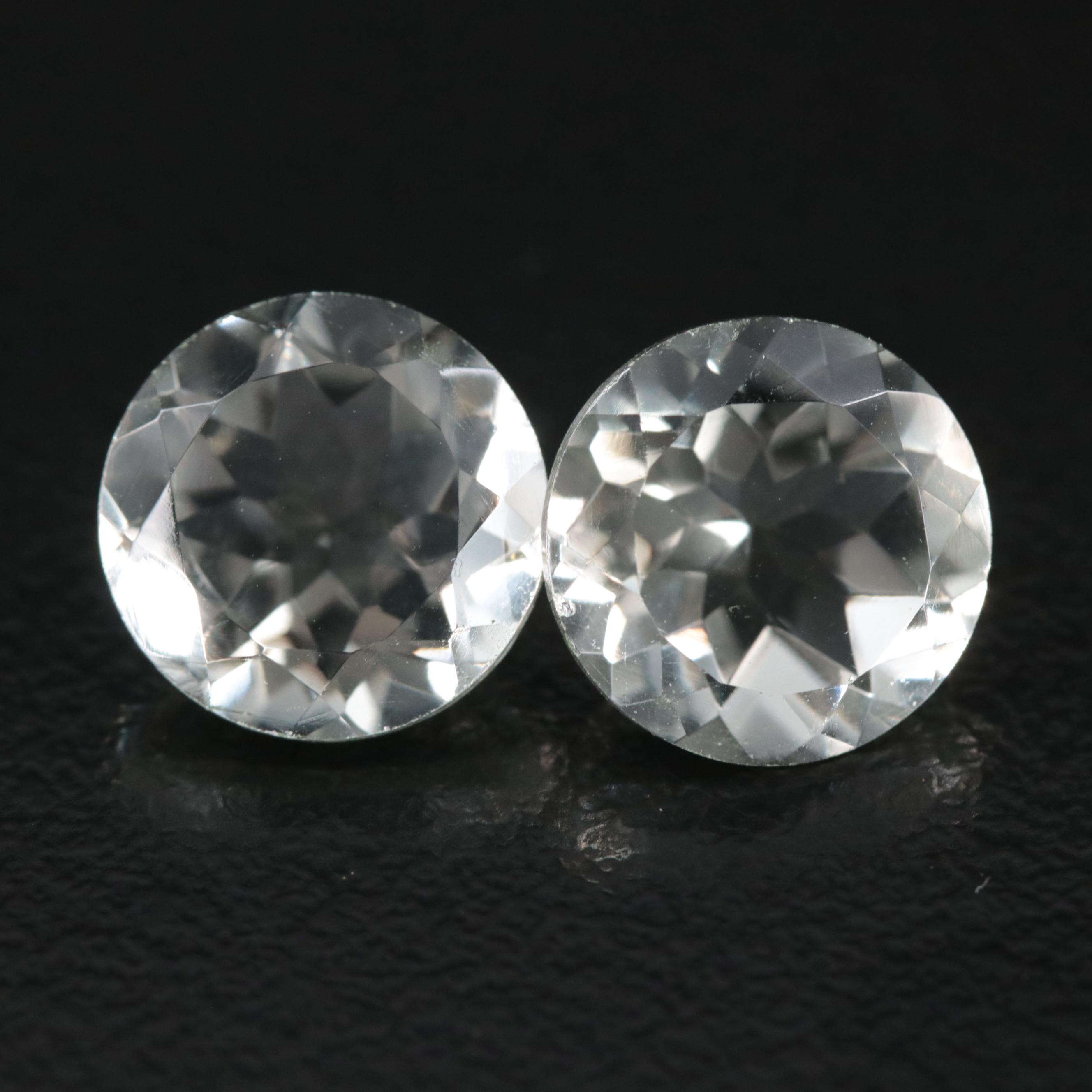 Loose 6.70 CTW Prasiolite Matched Pair