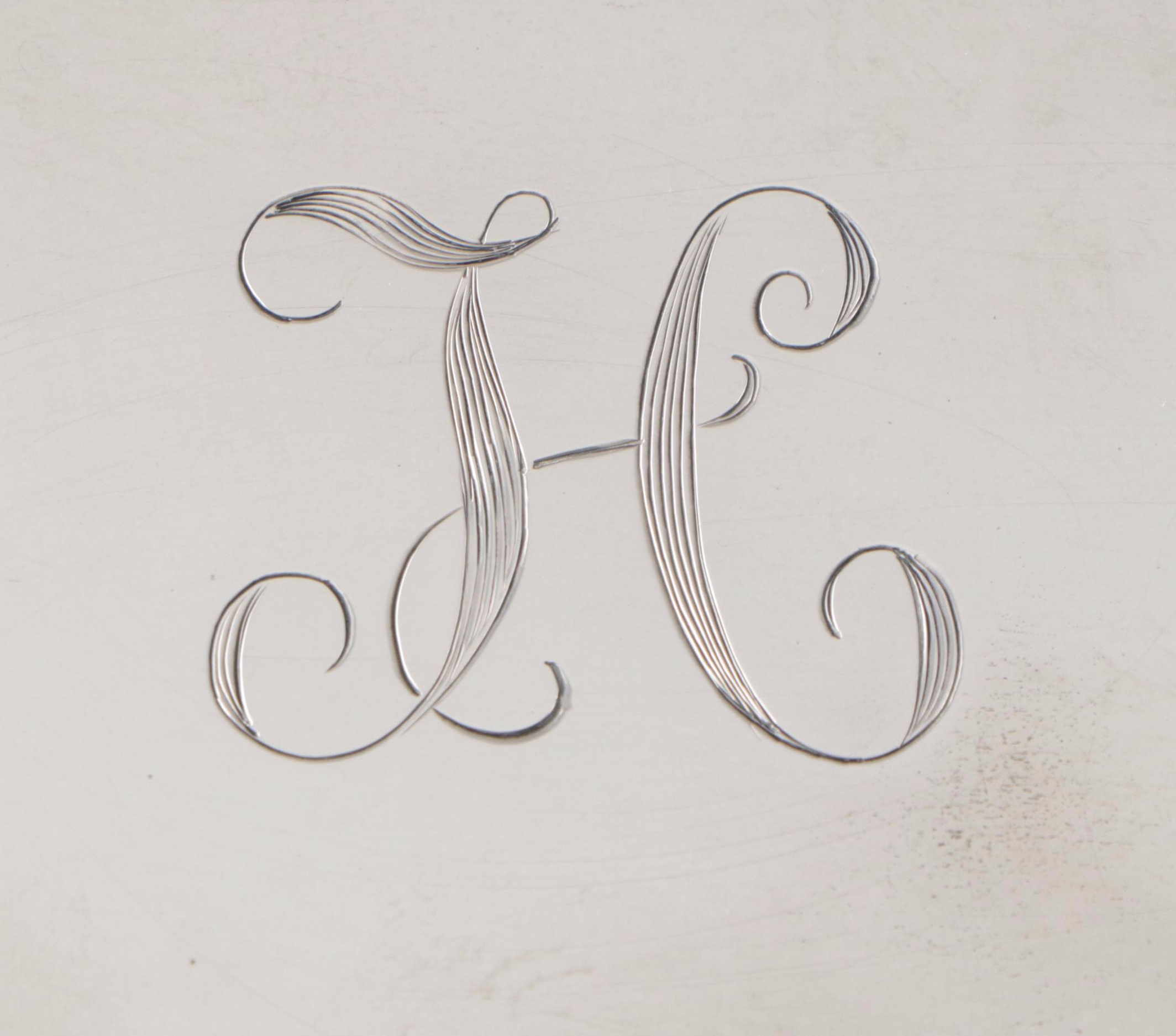 Gorham Sterling Silver Wood-Lined Cigarette Box, 1962