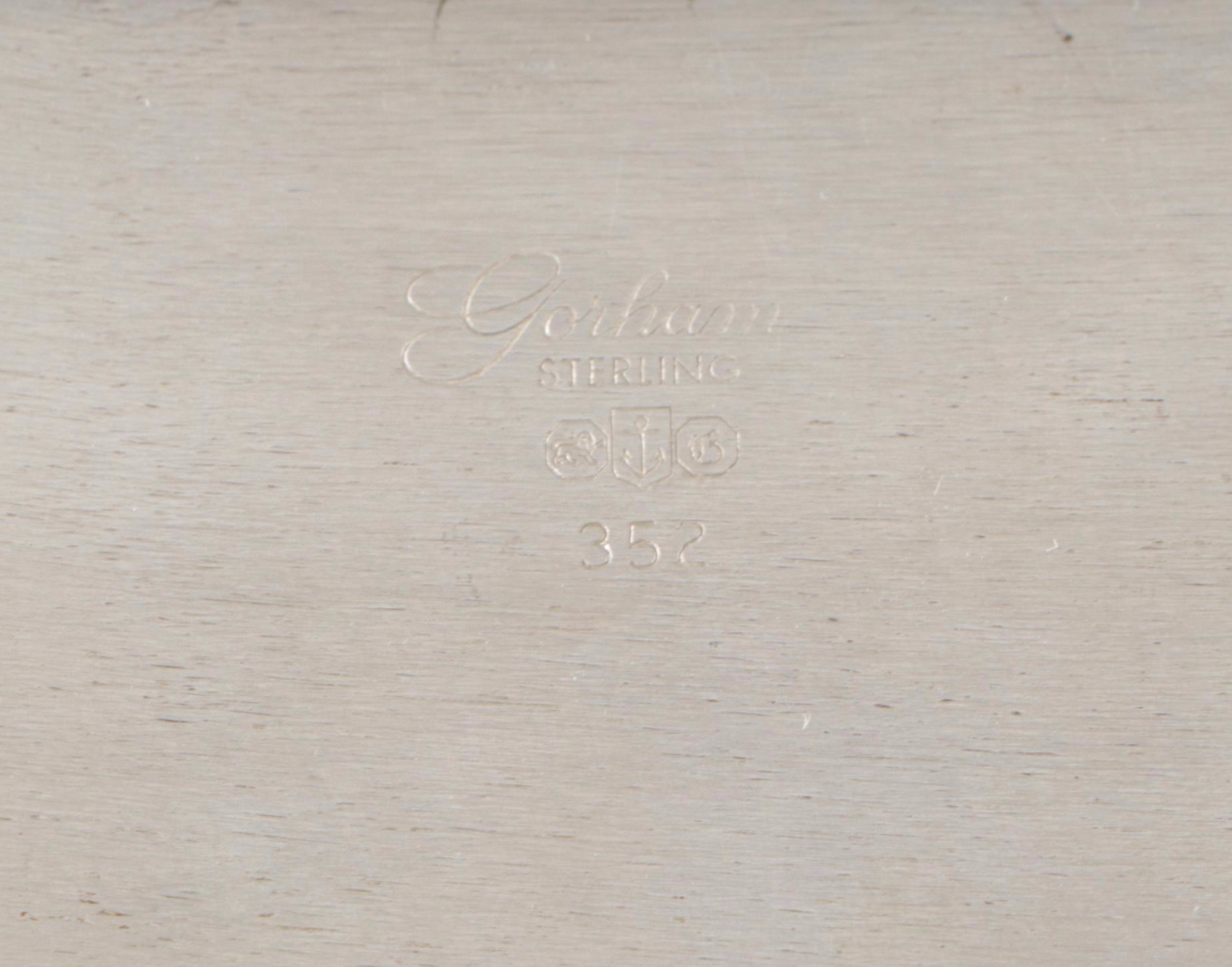 Gorham Sterling Silver Wood-Lined Cigarette Box, 1962