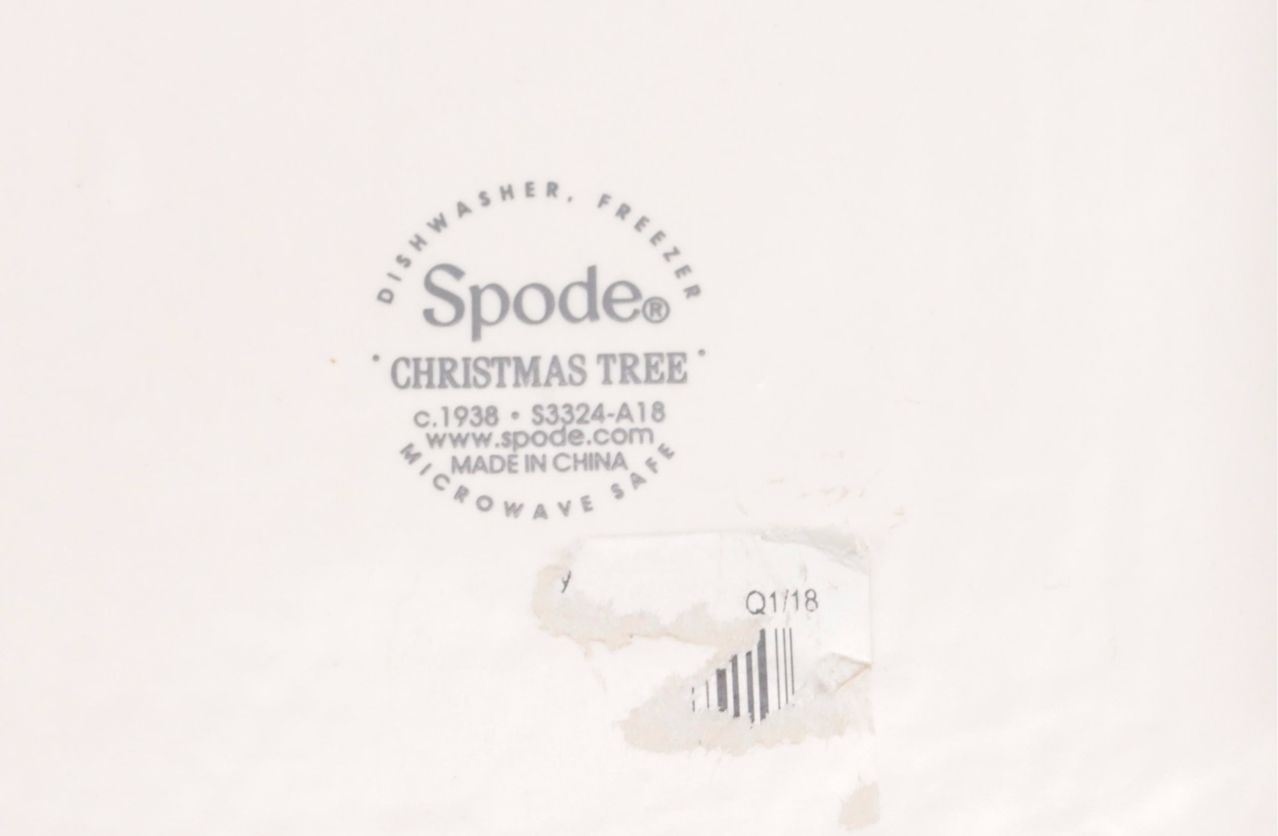 Spode "Christmas Tree" Ceramic Teapot and Cup Set with More