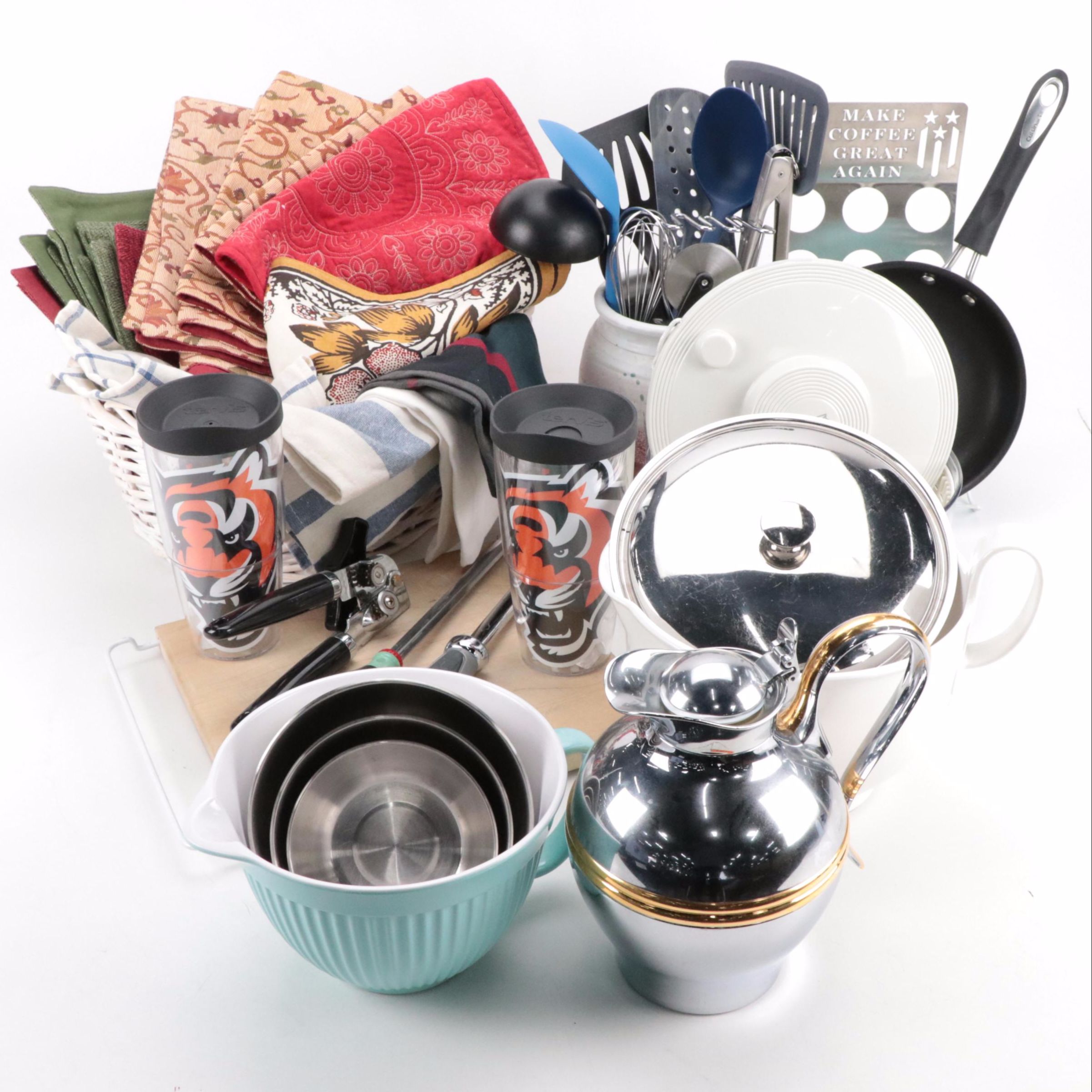 Alfi Insulated Coffee Carafe with Mixing Bowls, Utensils, and More Kitchenalia