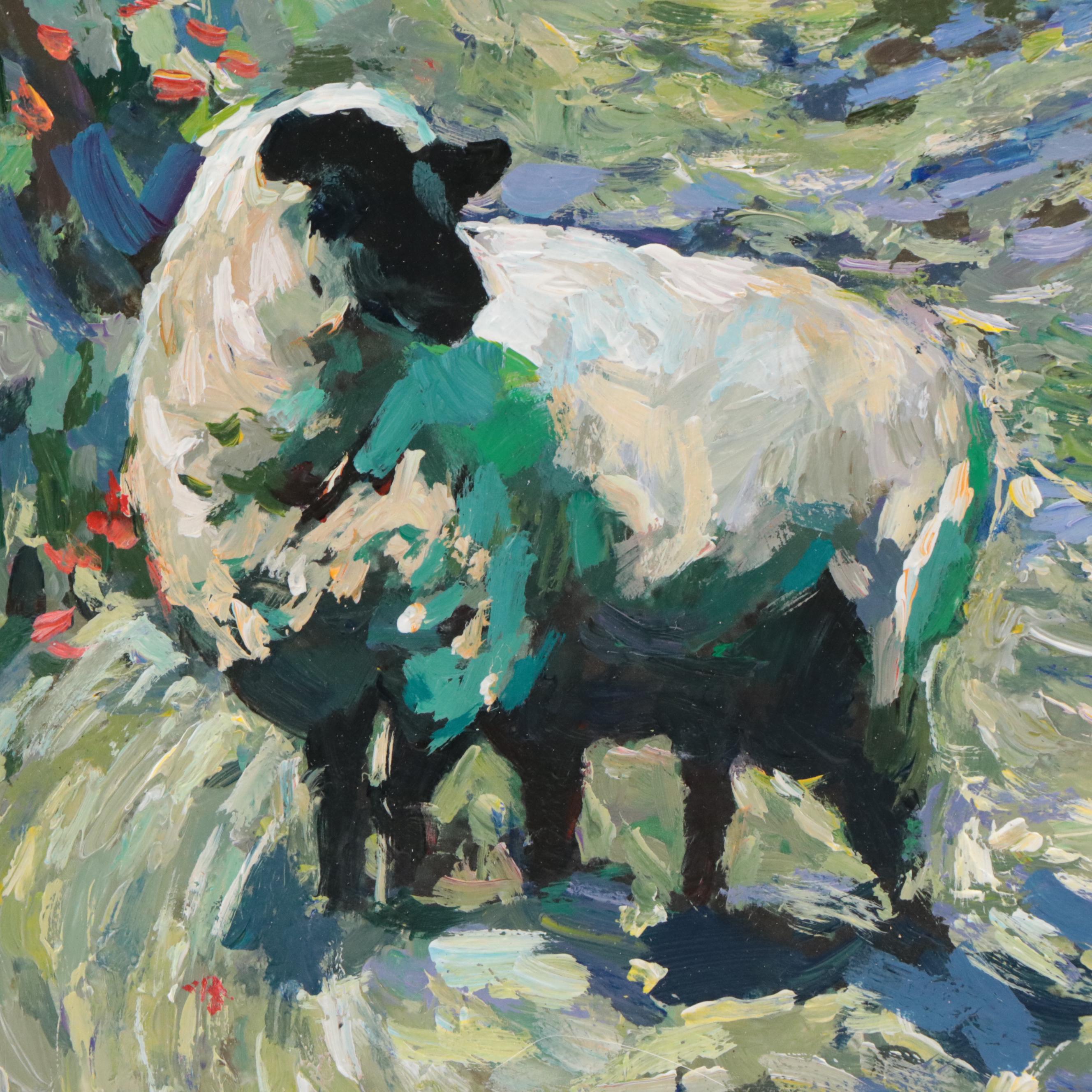 Agnes Rey Landscape Oil Painting "Arcadia," 2024