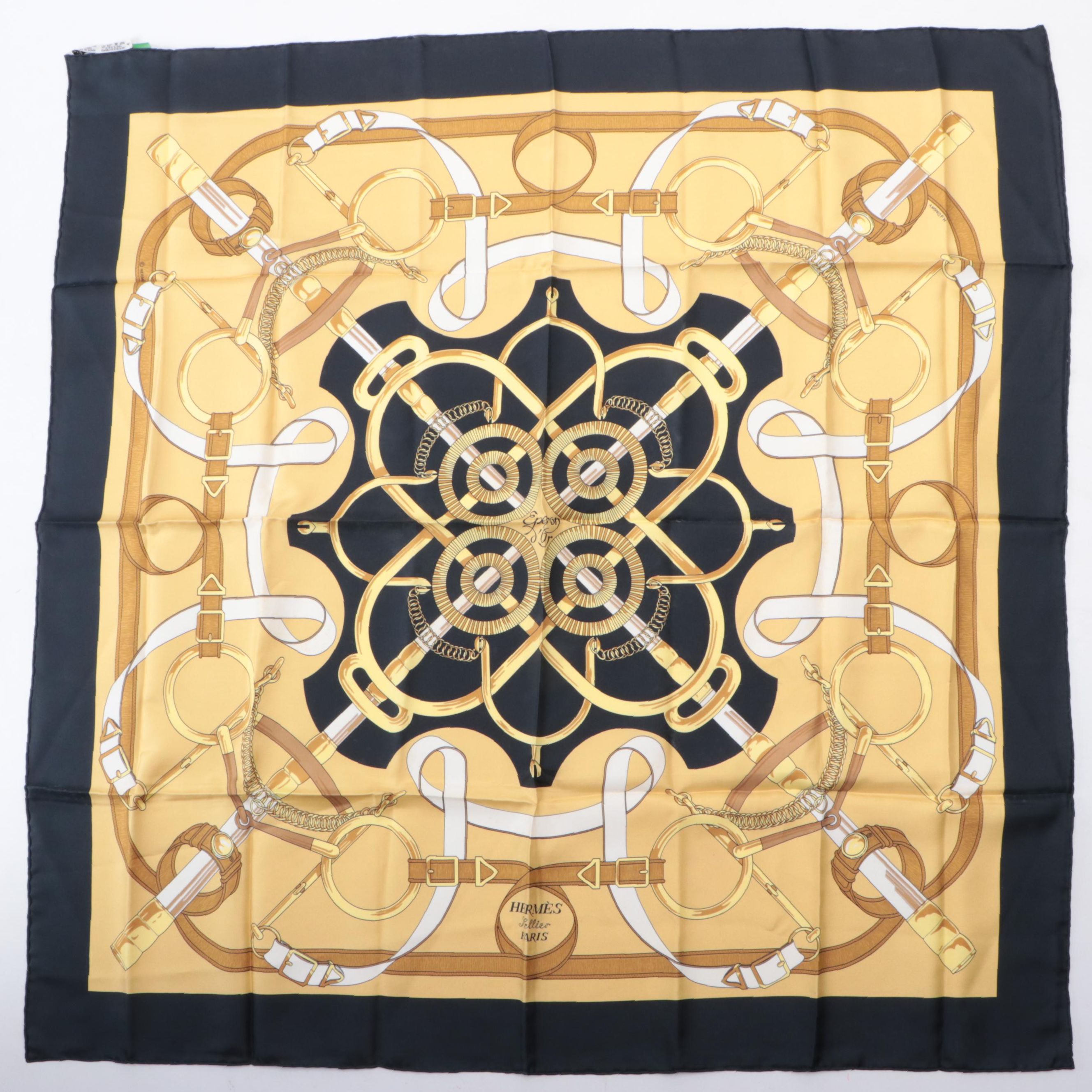 Hermès "Eperon D'or" Silk Scarf