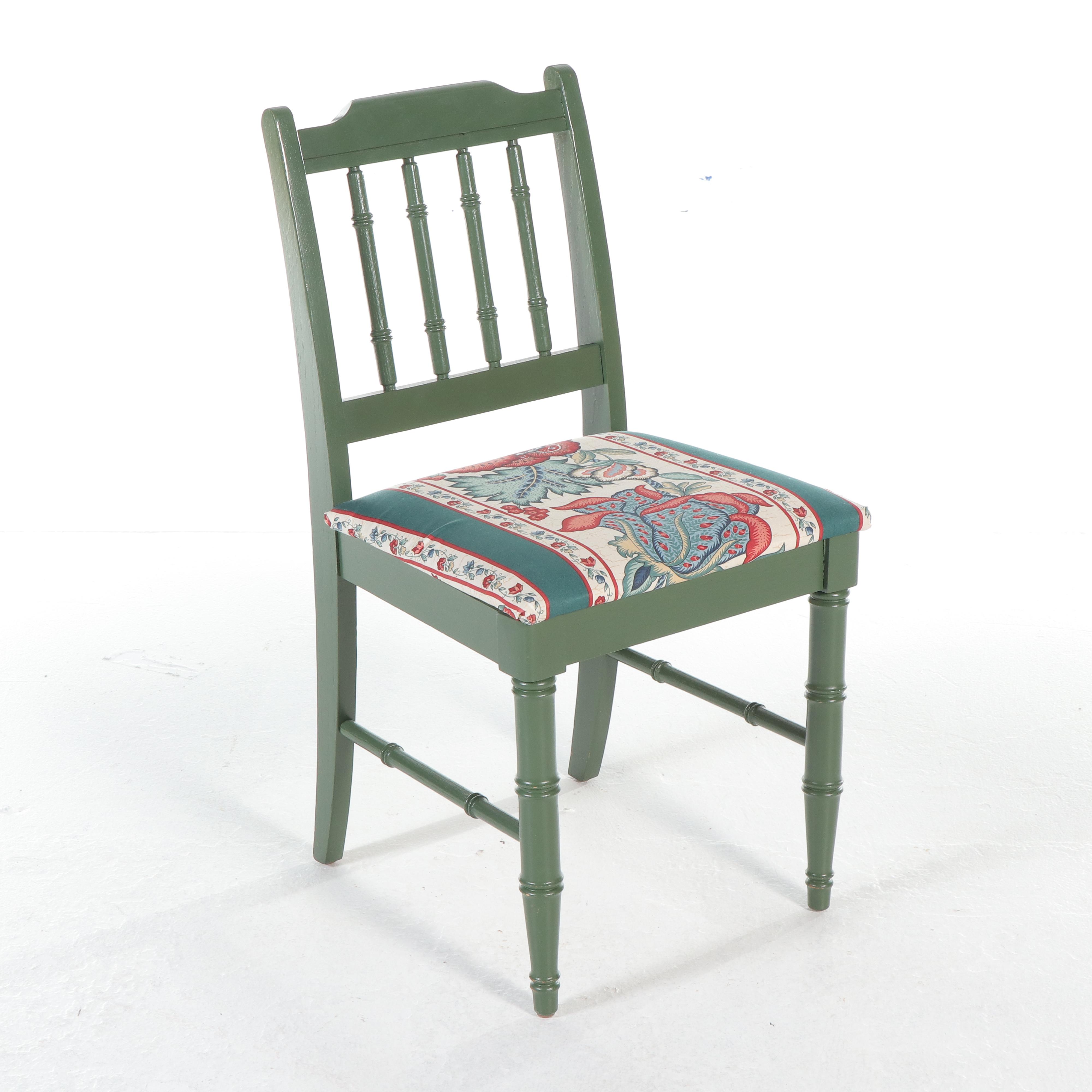 Singer Mid-Century Sewing Machine with Cabinet and Chair, Notions, Accessories