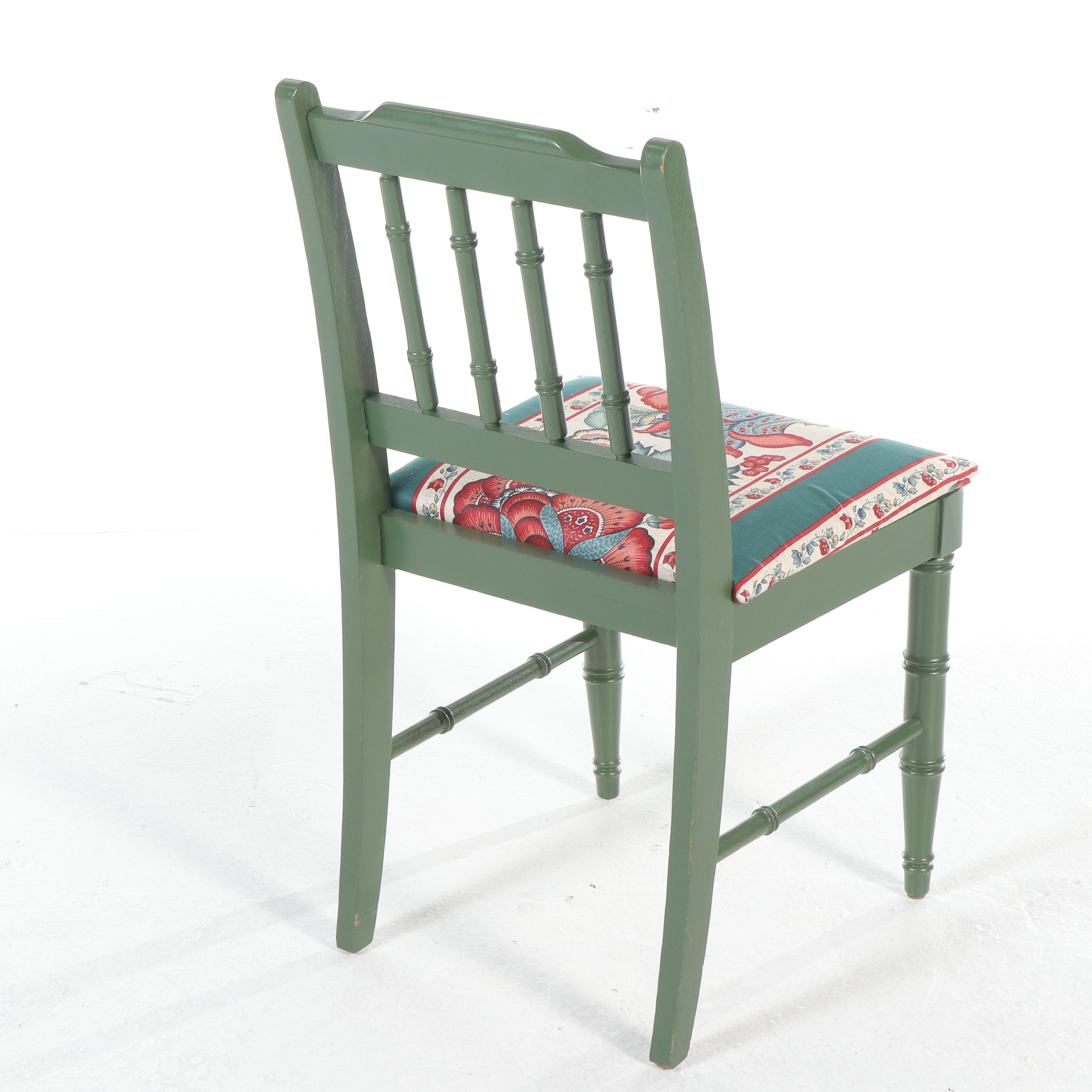 Singer Mid-Century Sewing Machine with Cabinet and Chair, Notions, Accessories