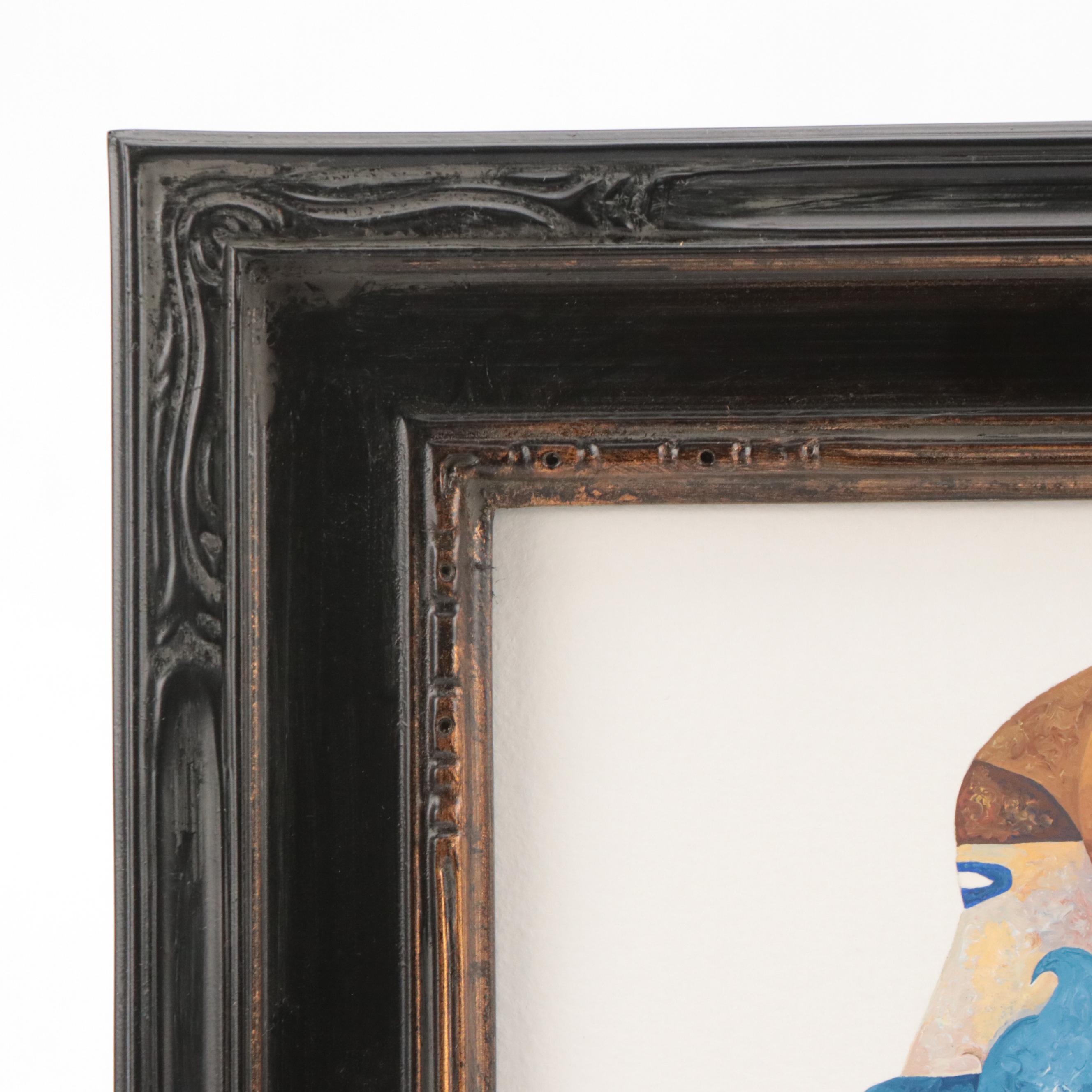 Joseph Ray York Figurative Oil Painting "Monk #10," 2024