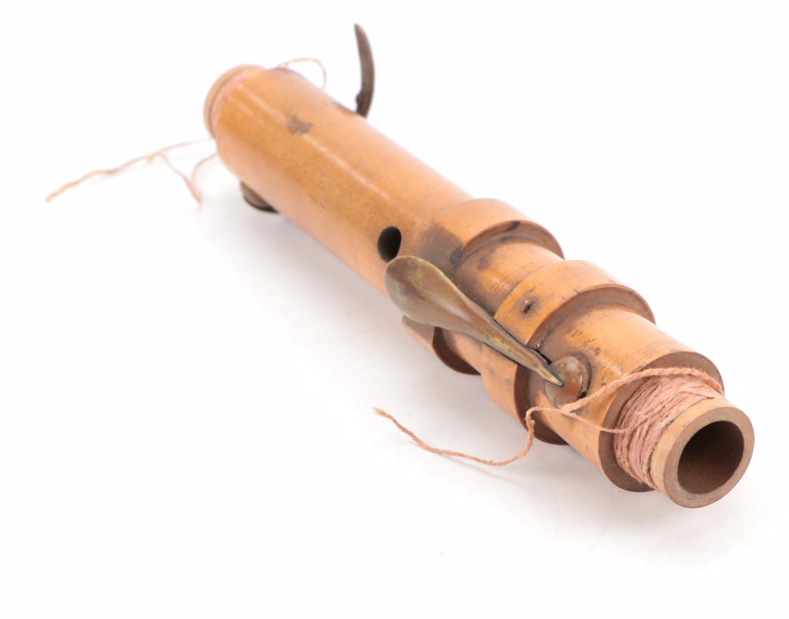 French Henry Pourcelle Boxwood Clarinet, Early 20th Century