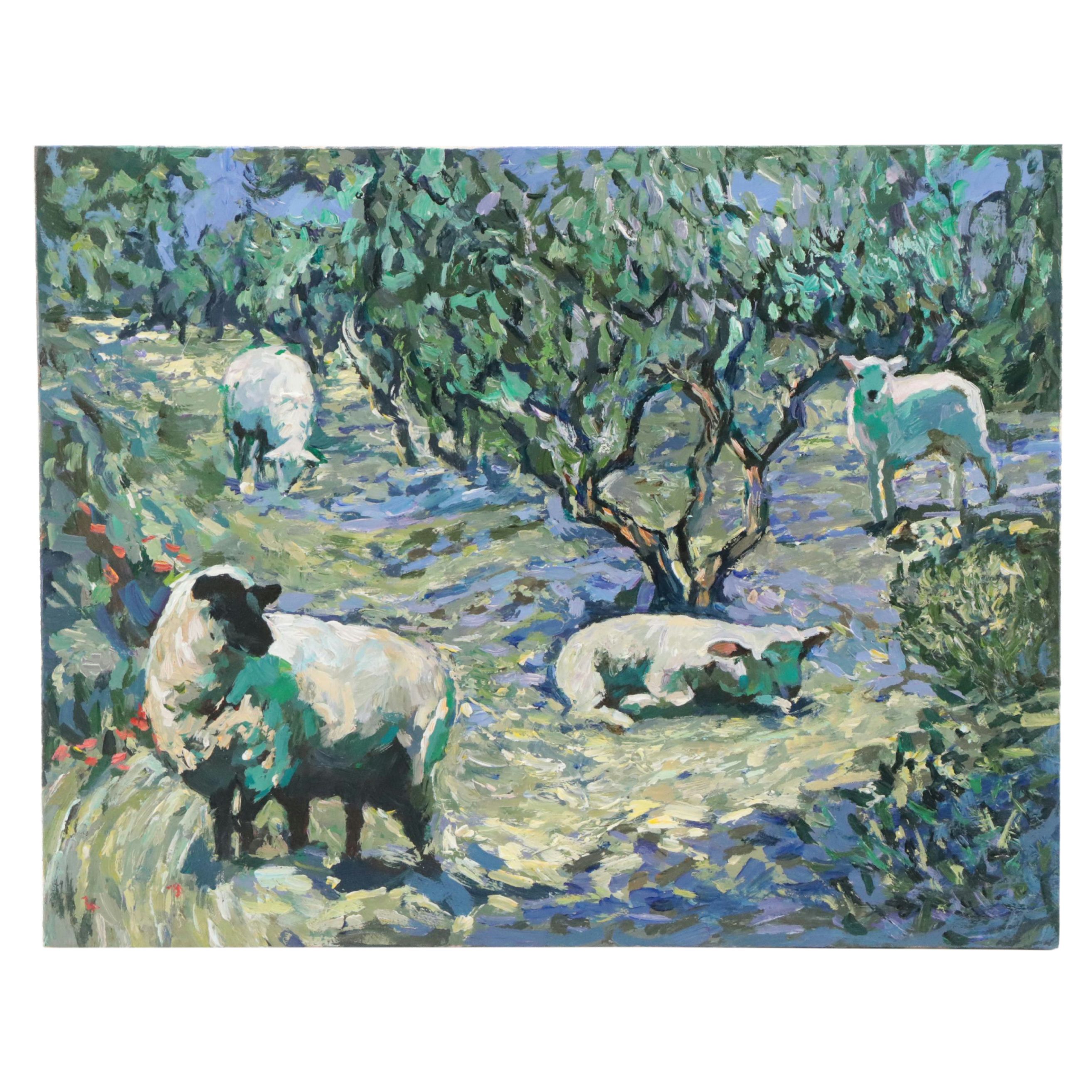 Agnes Rey Landscape Oil Painting "Arcadia," 2024