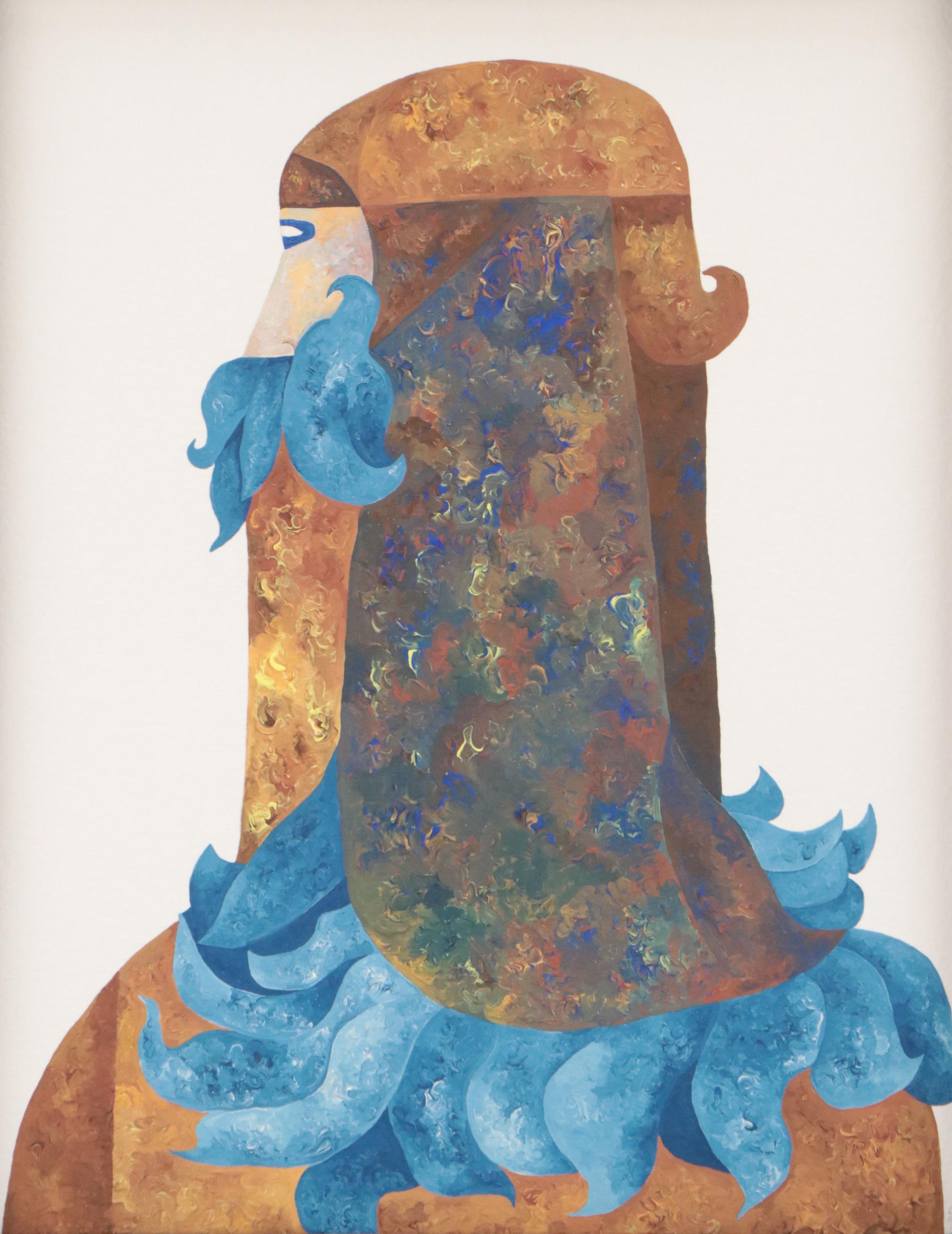 Joseph Ray York Figurative Oil Painting "Monk #10," 2024