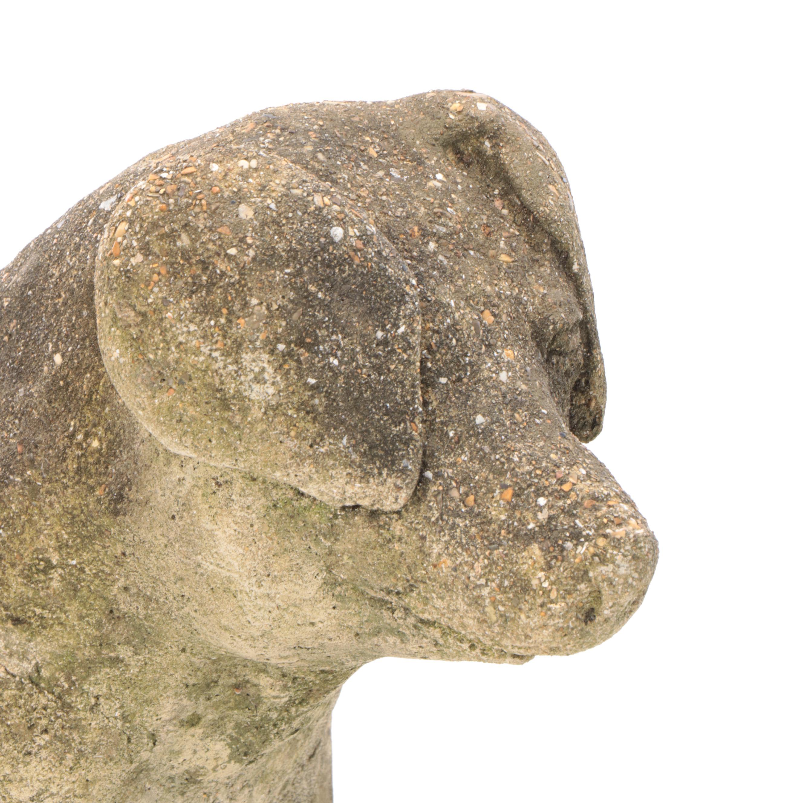 Cast Concrete Seated Pig Garden Statue