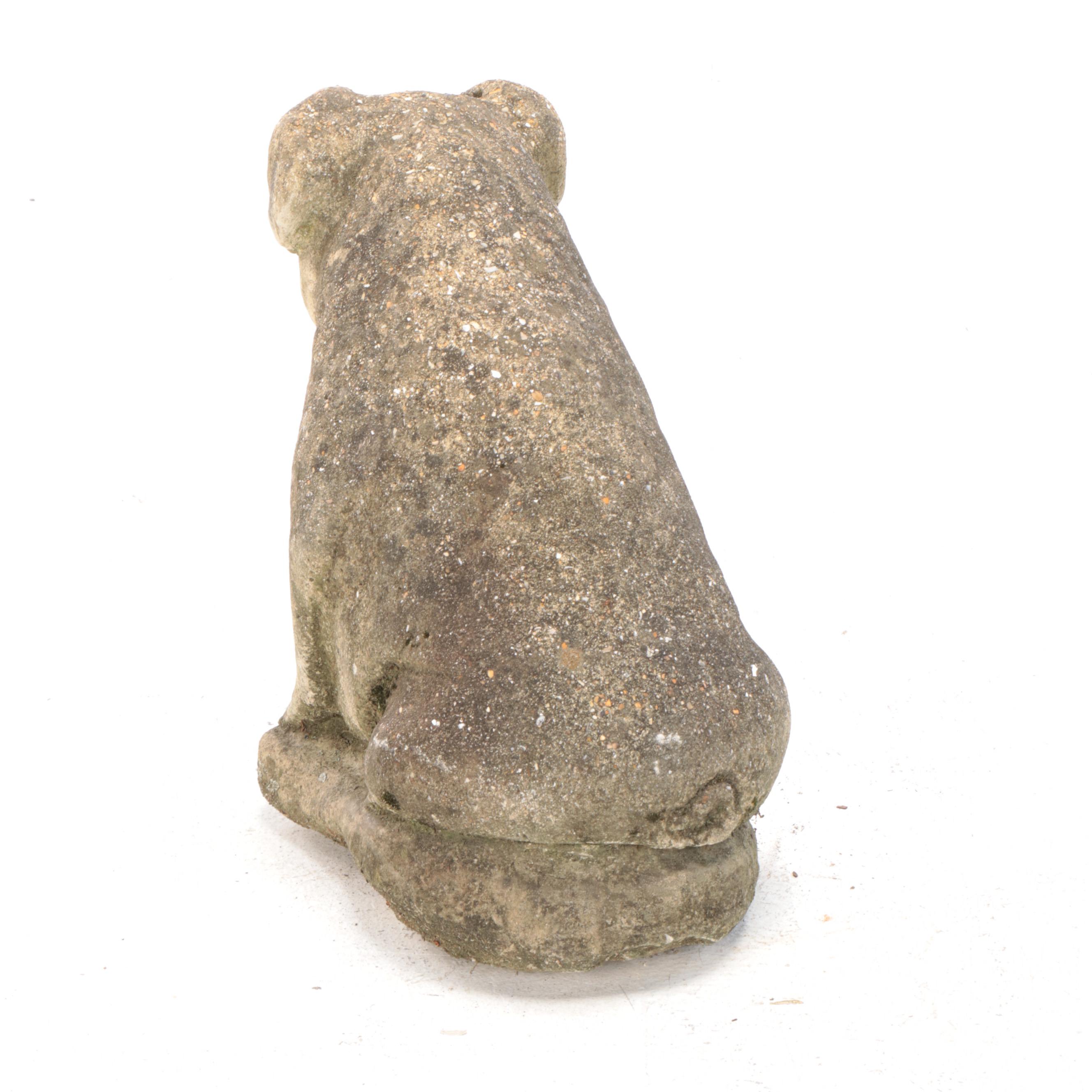 Cast Concrete Seated Pig Garden Statue