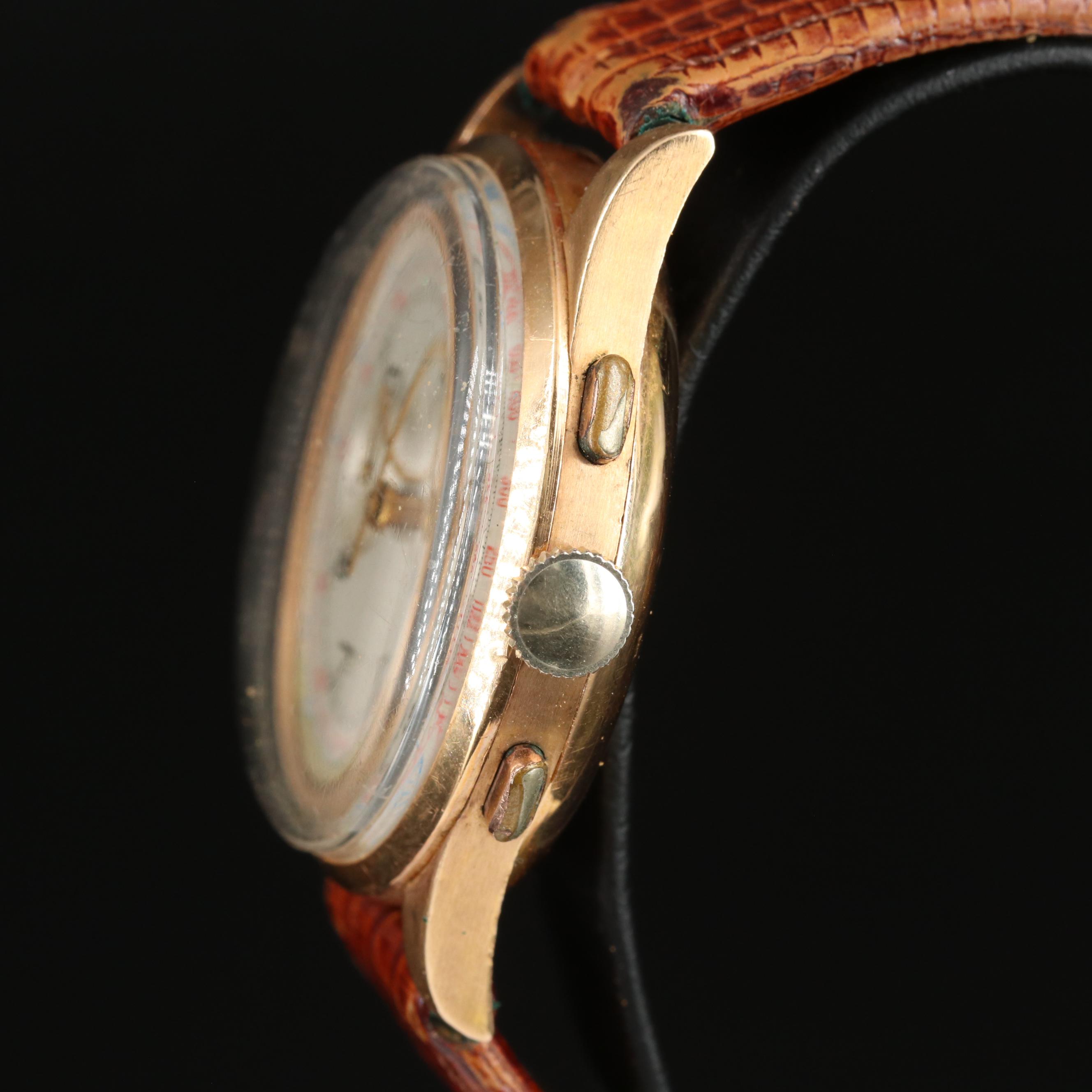 Vintage Princeps 18K Gold Chronograph Watch