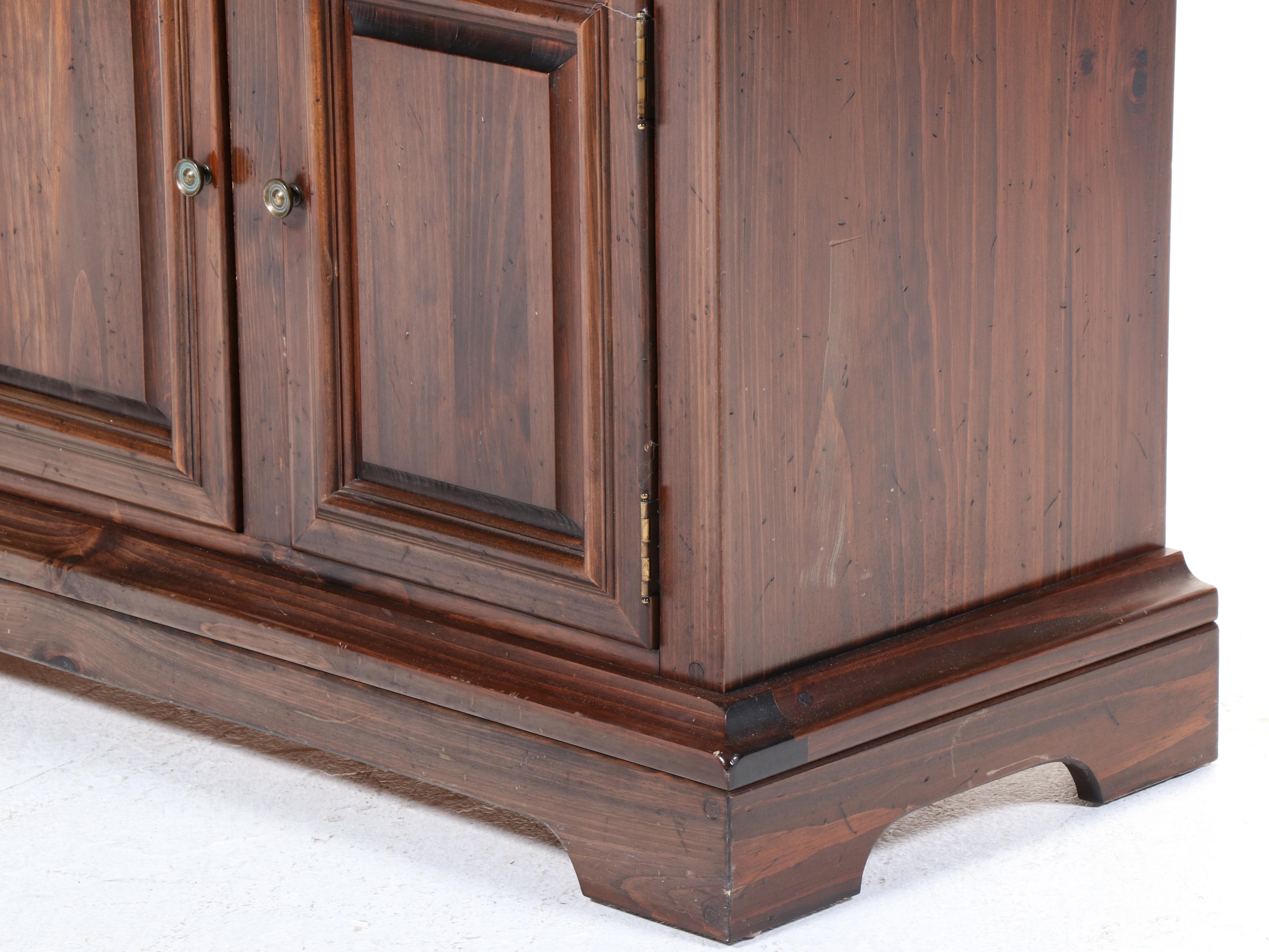 Kling Colonial Style Welsh Pewter Cabinet, Mid to Late 20th Century