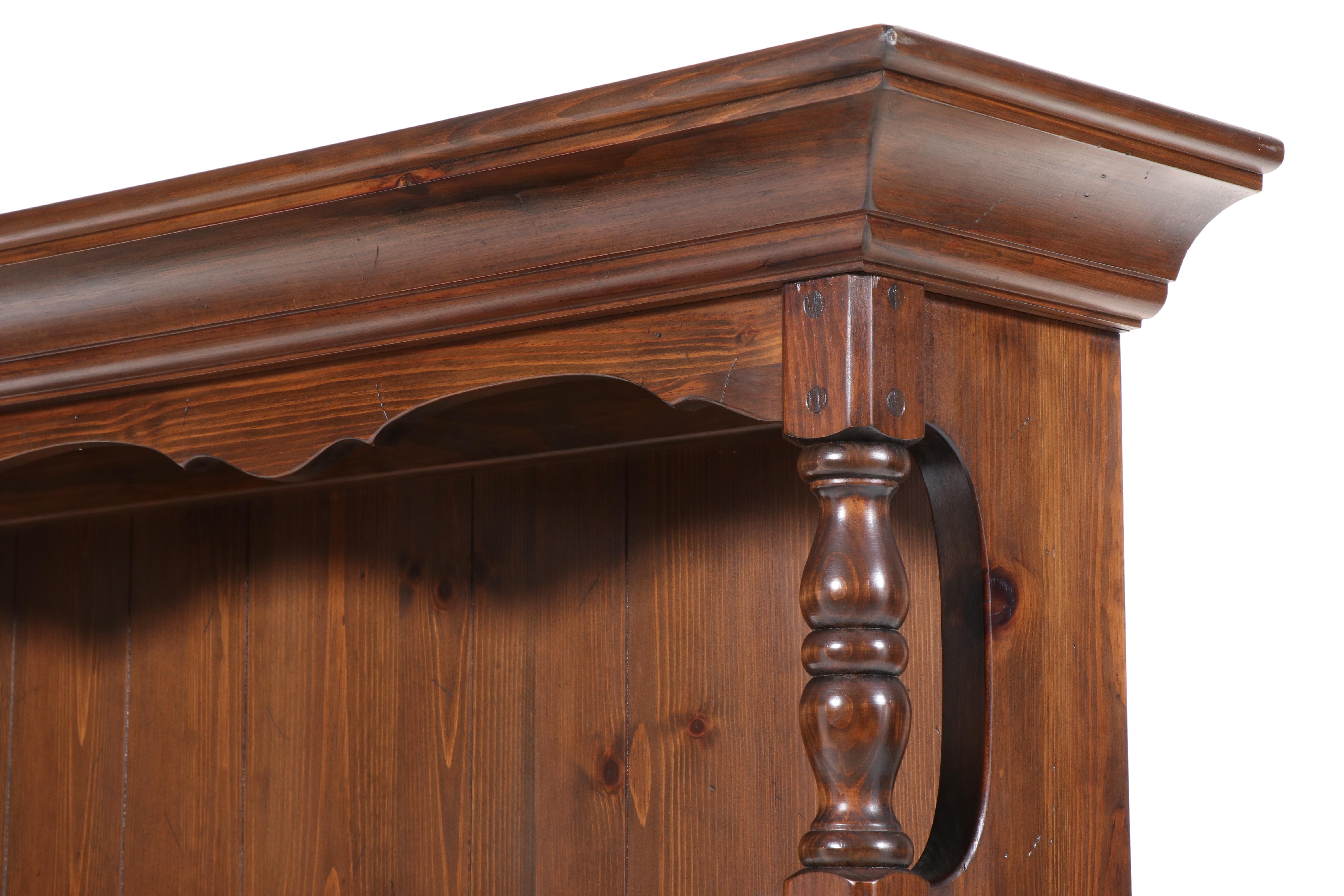 Kling Colonial Style Welsh Pewter Cabinet, Mid to Late 20th Century