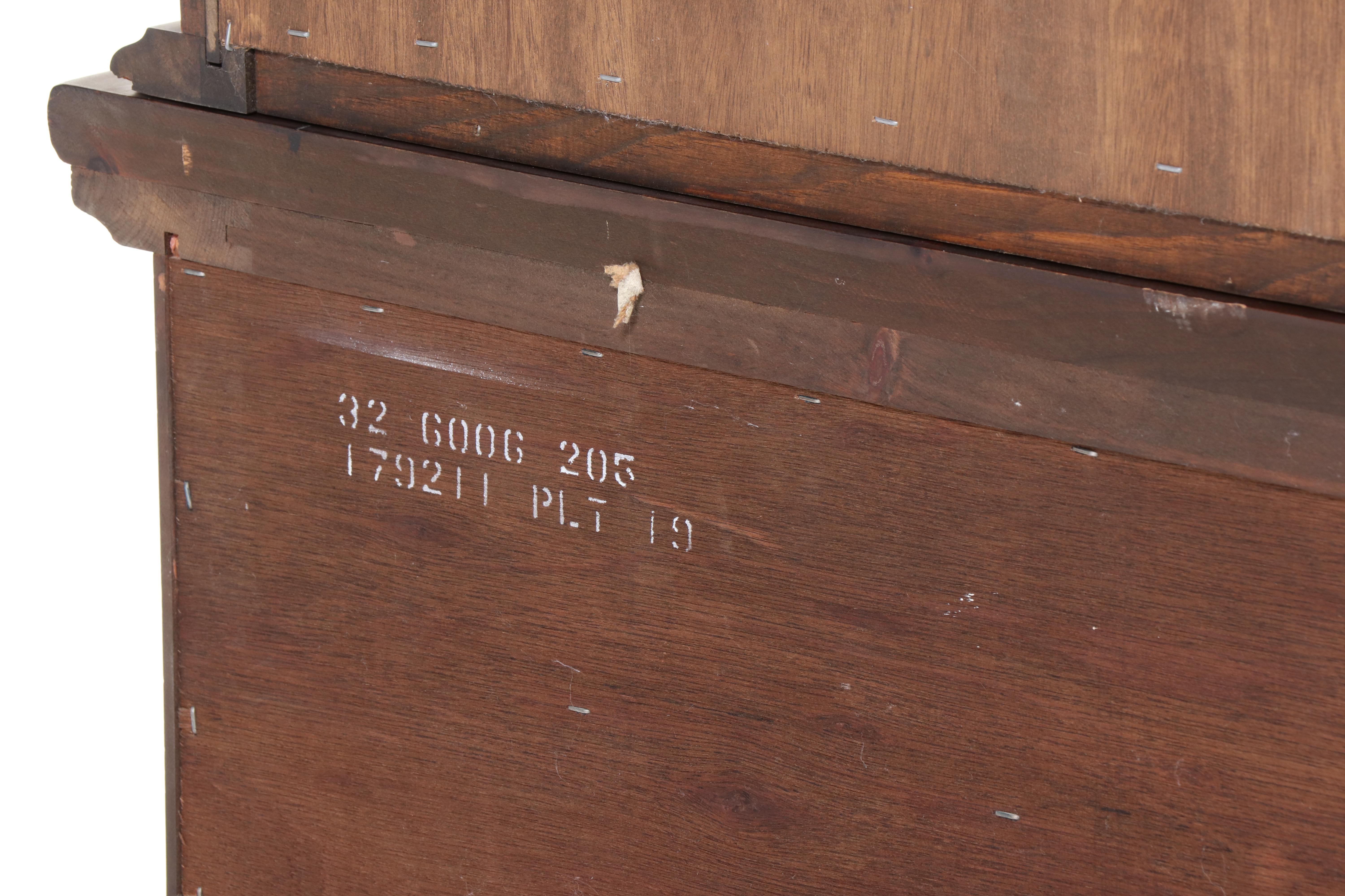 Kling Colonial Style Welsh Pewter Cabinet, Mid to Late 20th Century