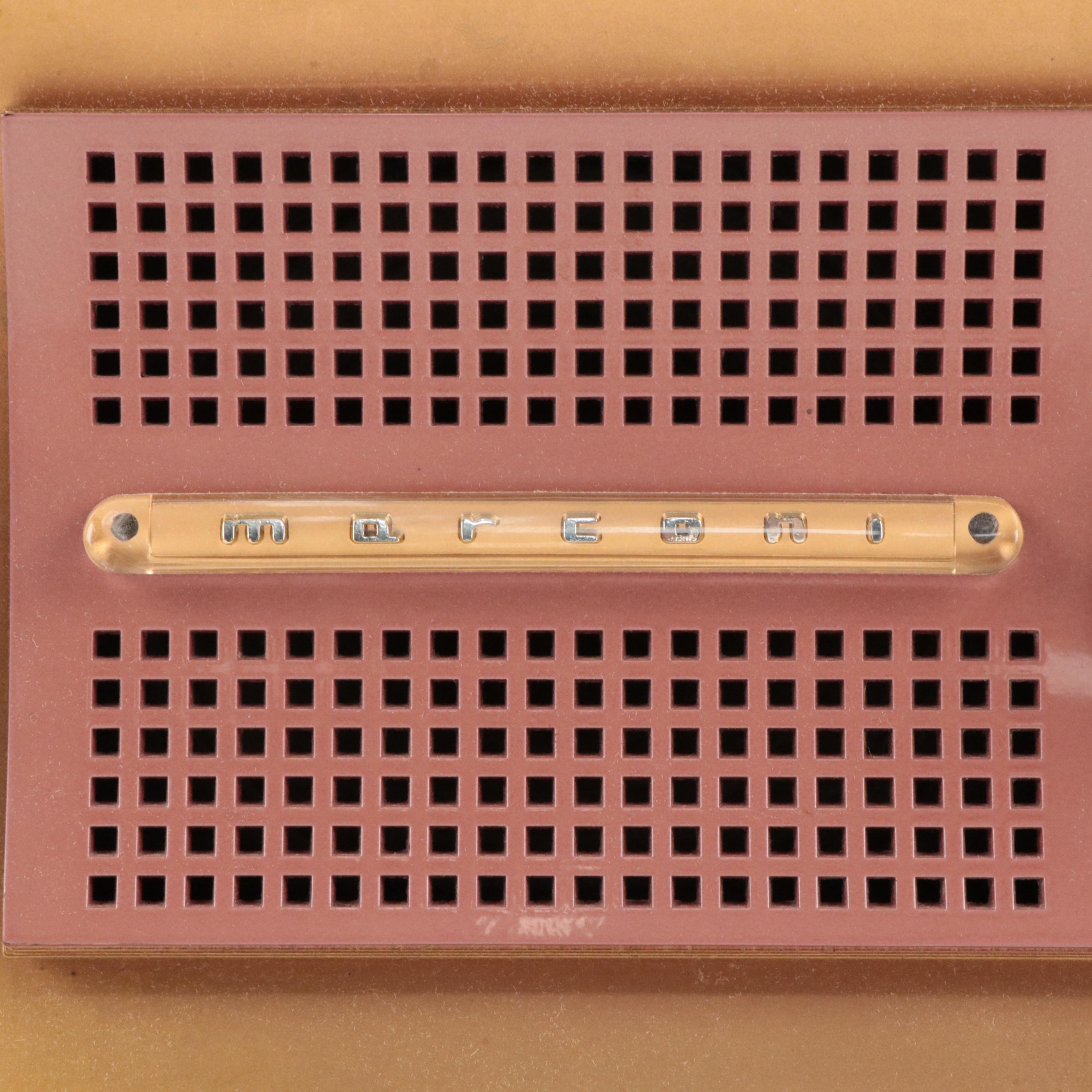 Marconi Model 339 Bakelite Broadcast Receiver Radio, Mid-20th Century